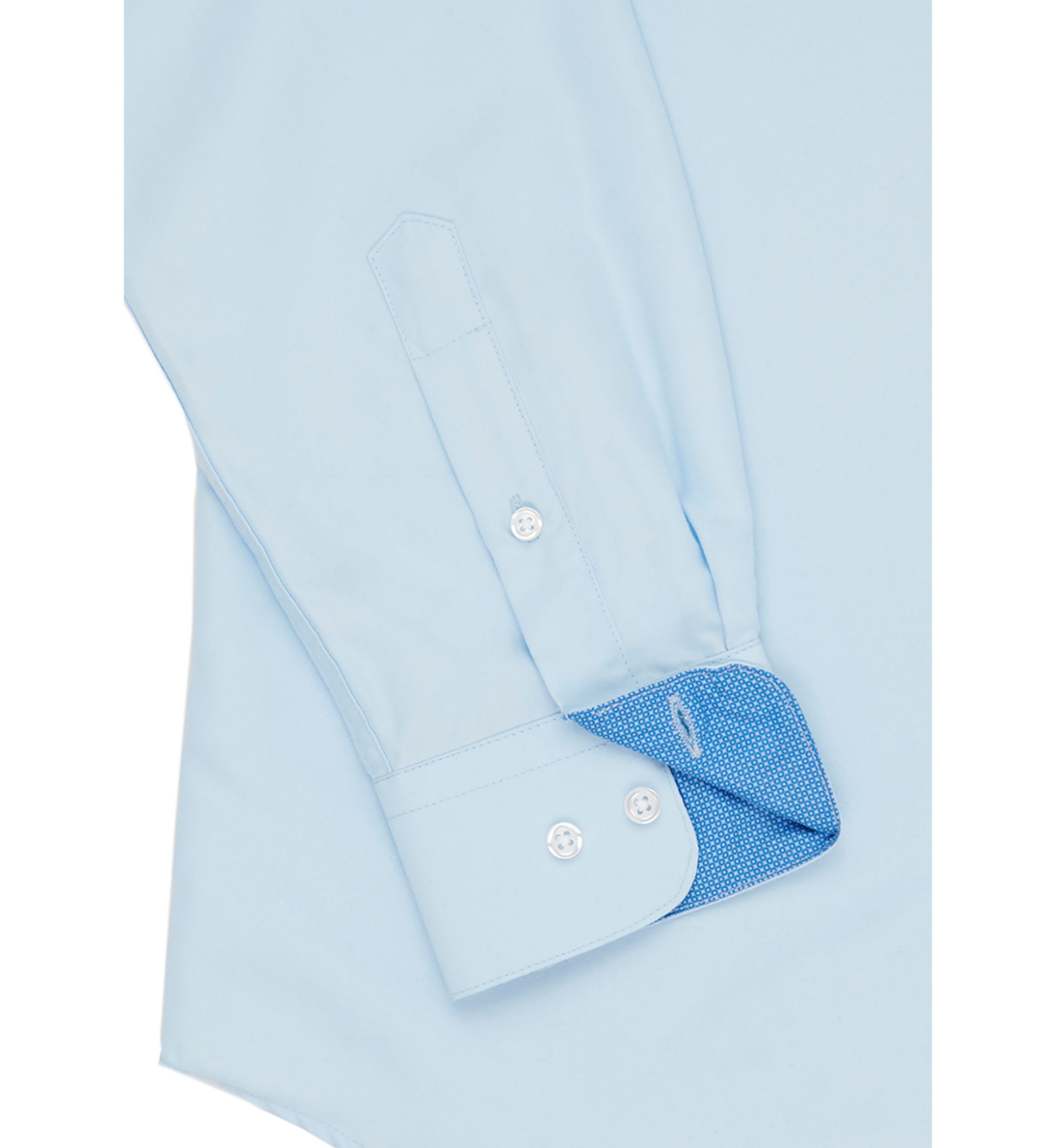 Slim Fit Solid Dress Shirt