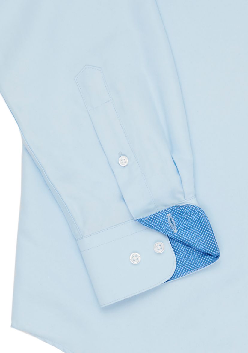 Slim Fit Solid Dress Shirt