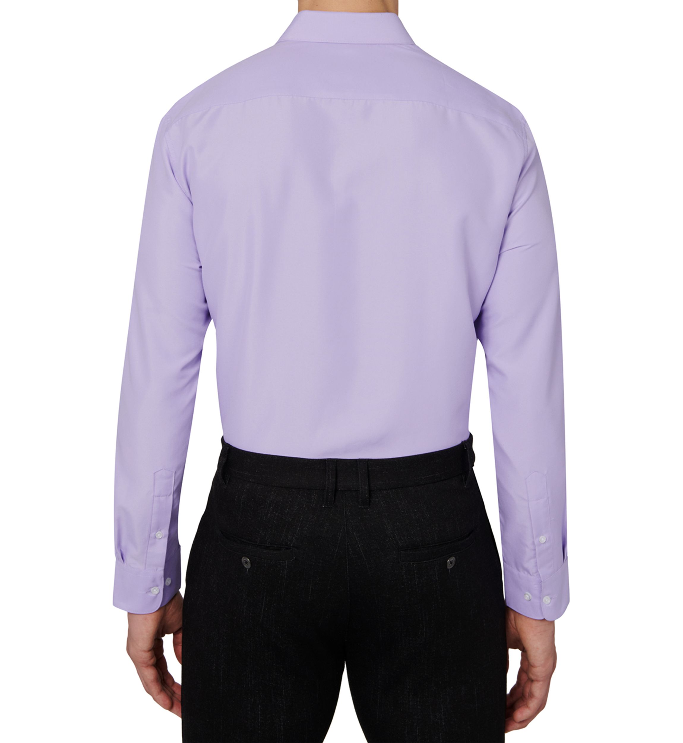 Slim Fit Solid Dress Shirt