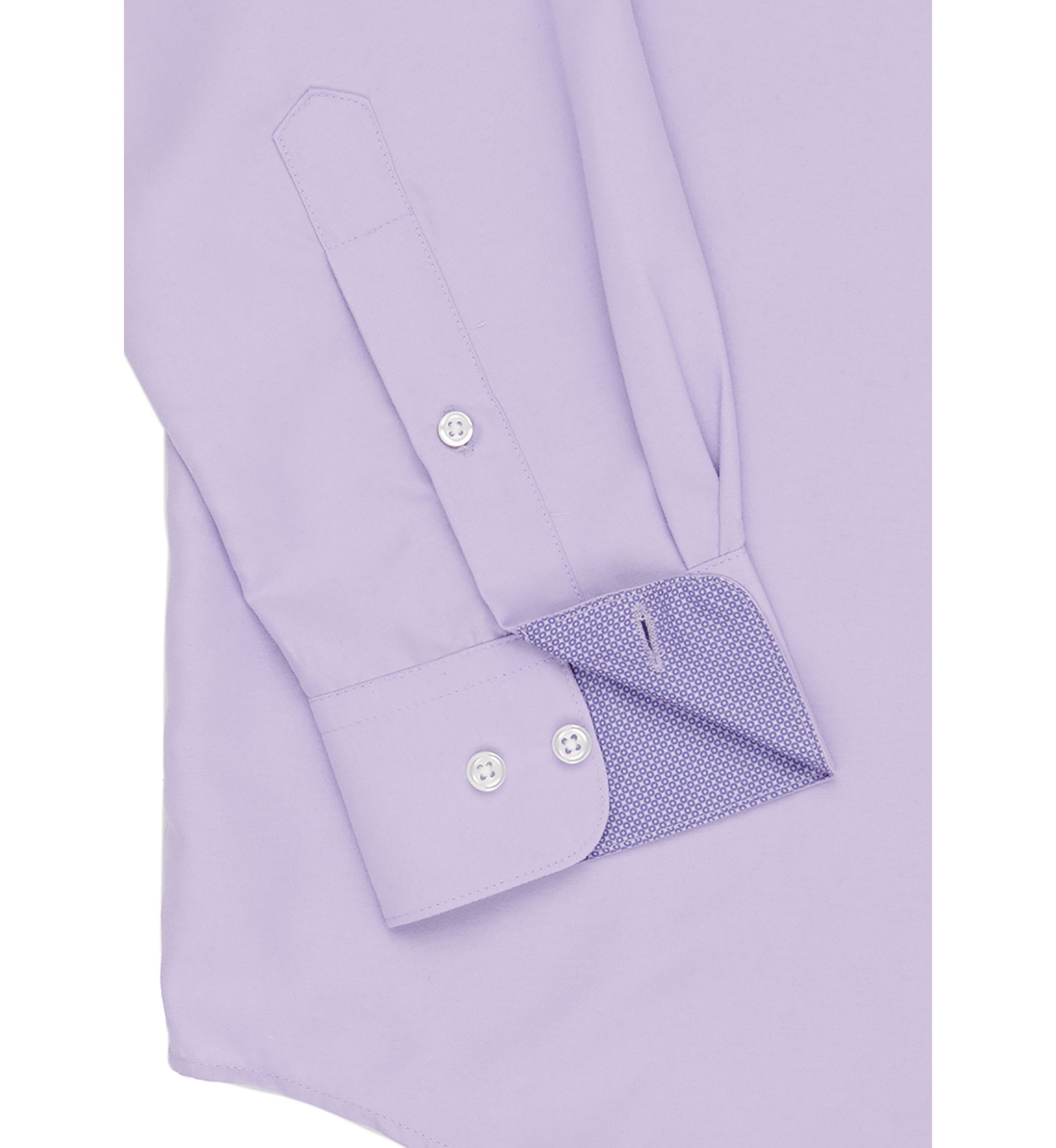 Slim Fit Solid Dress Shirt