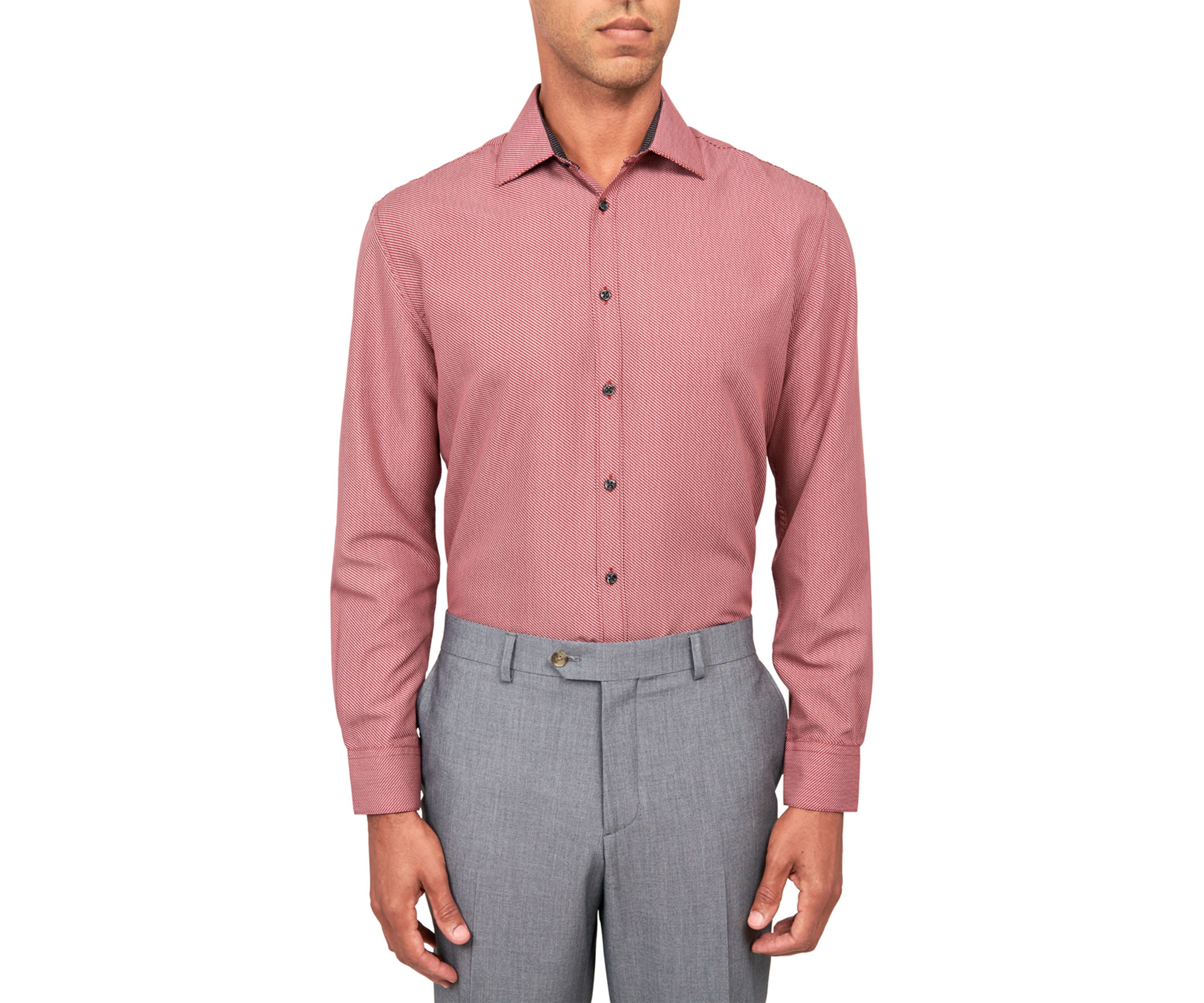 Mens Slim Fit Zig Zag Print Shirt