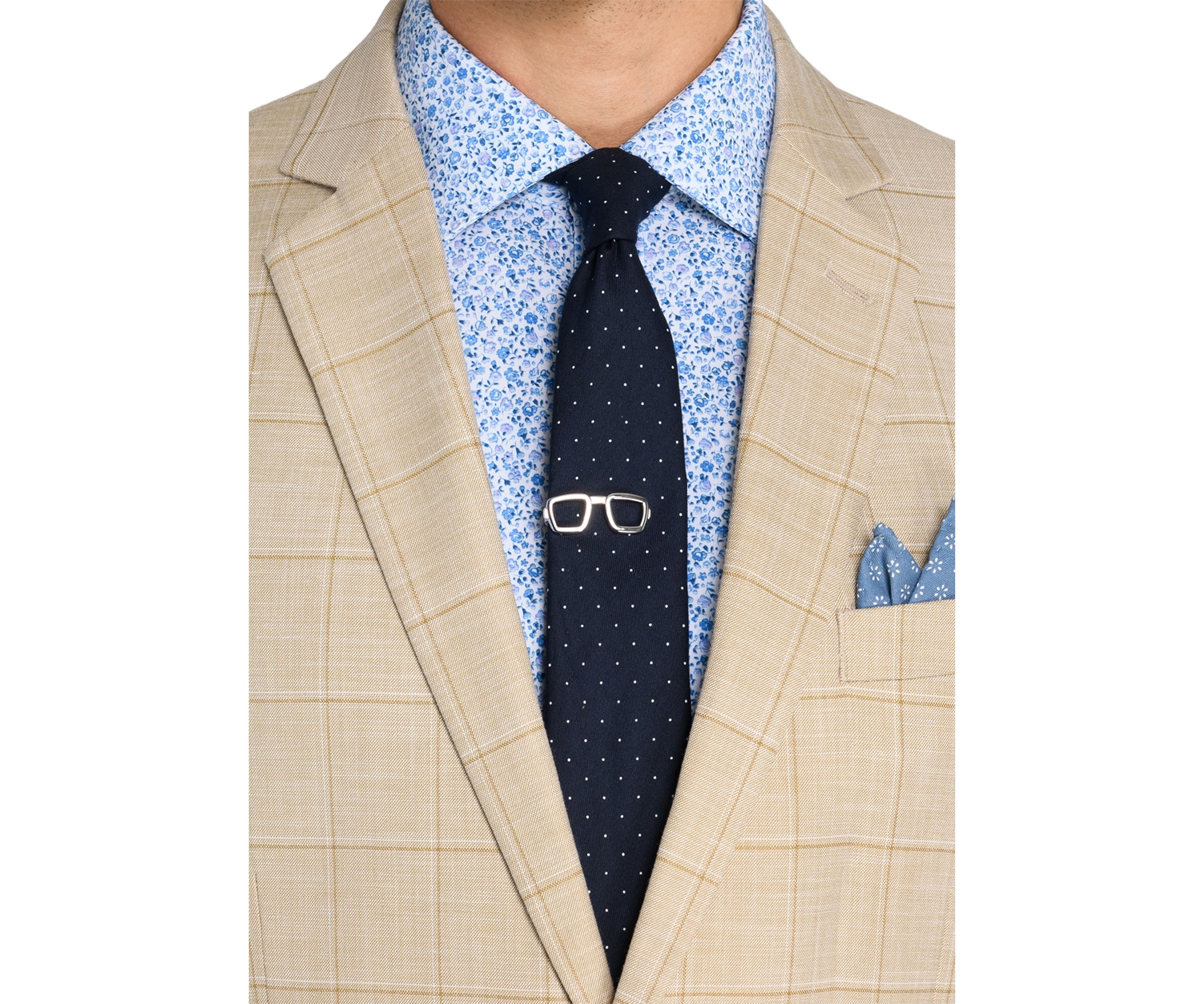 Glasses Tie Bar