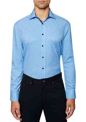 Laksen Roger Houndstooth Check Mens Country Shirt
