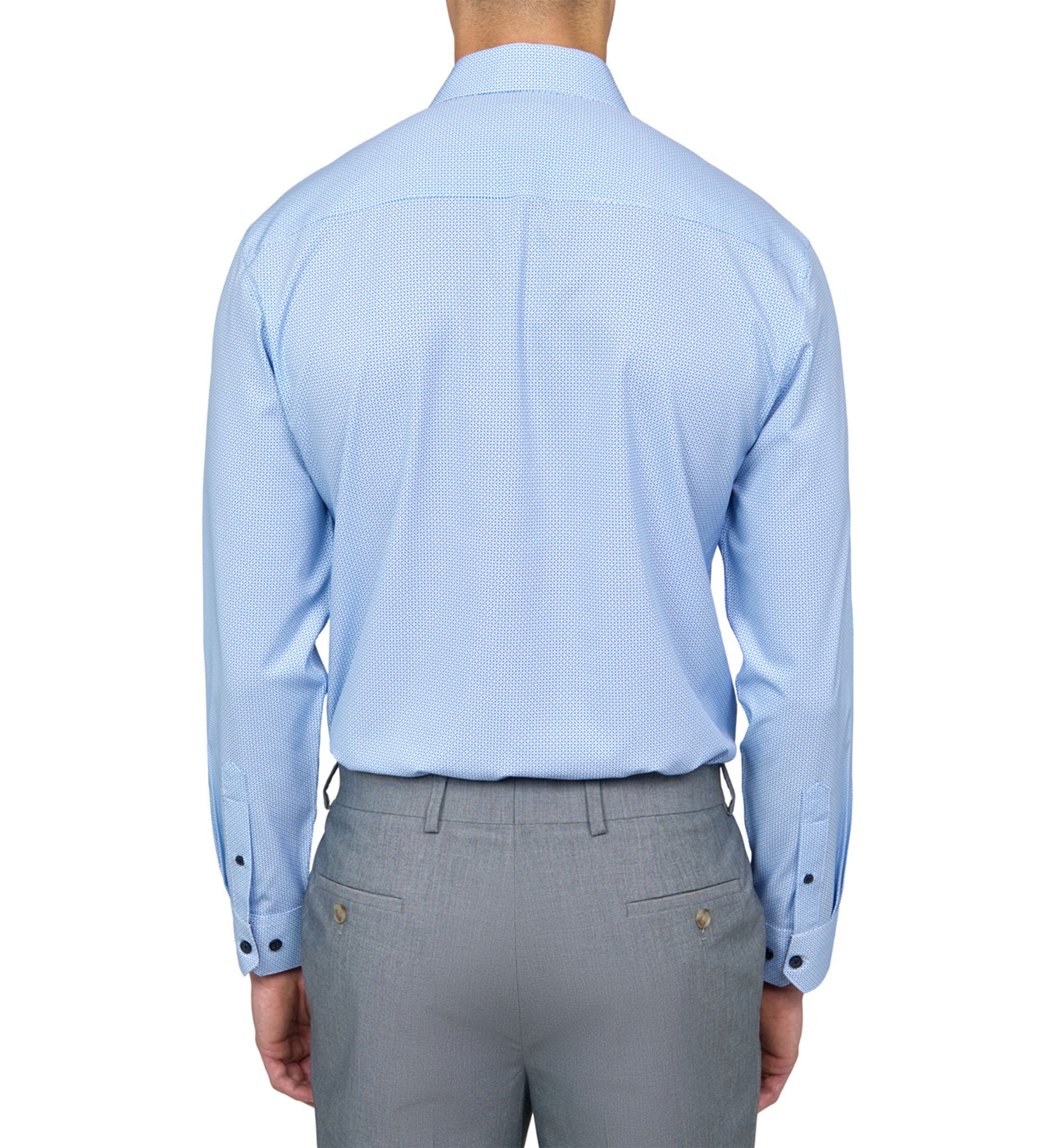 Mens Slim Fit Micro Performance Stretch Dress Shirt