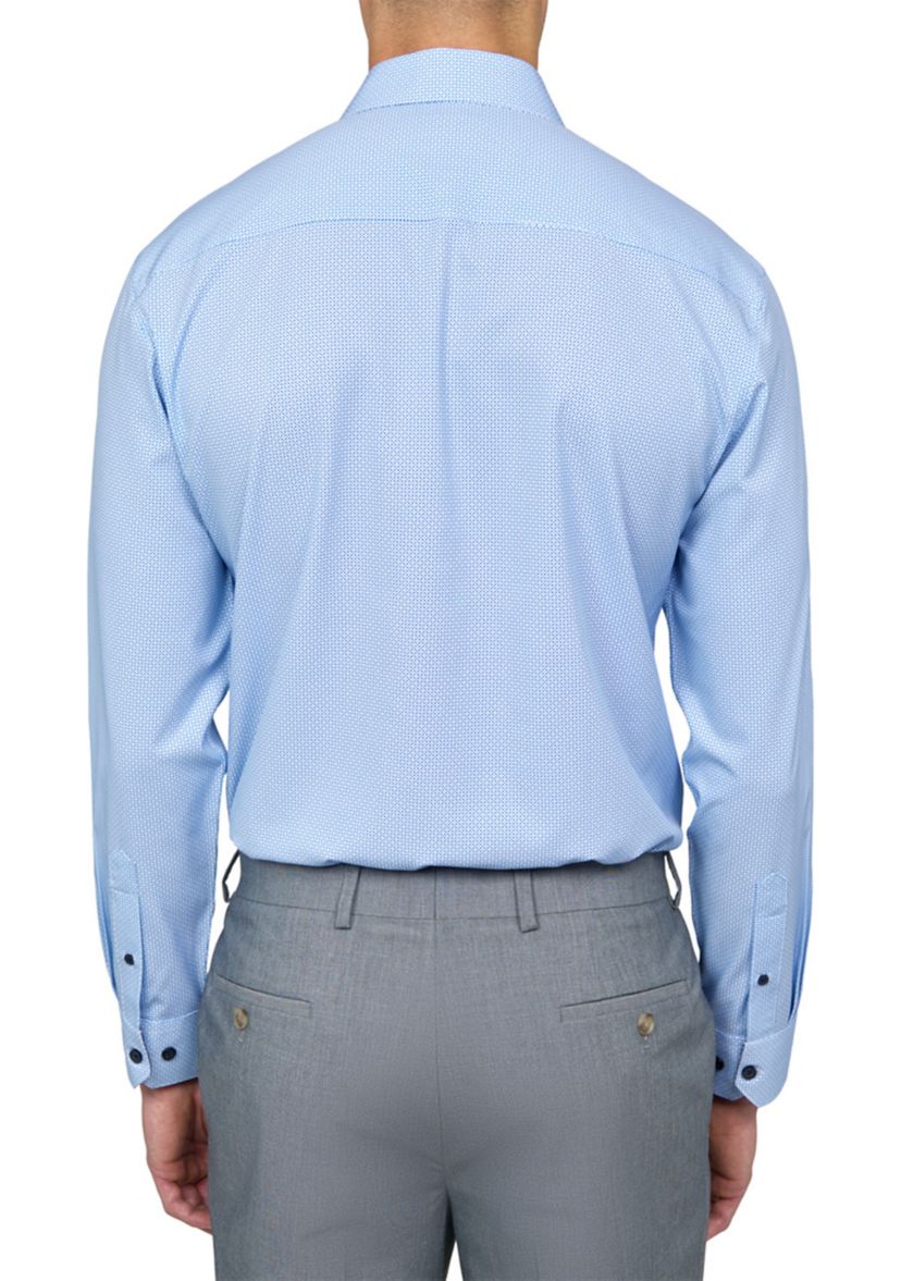 Mens Slim Fit Micro Performance Stretch Dress Shirt