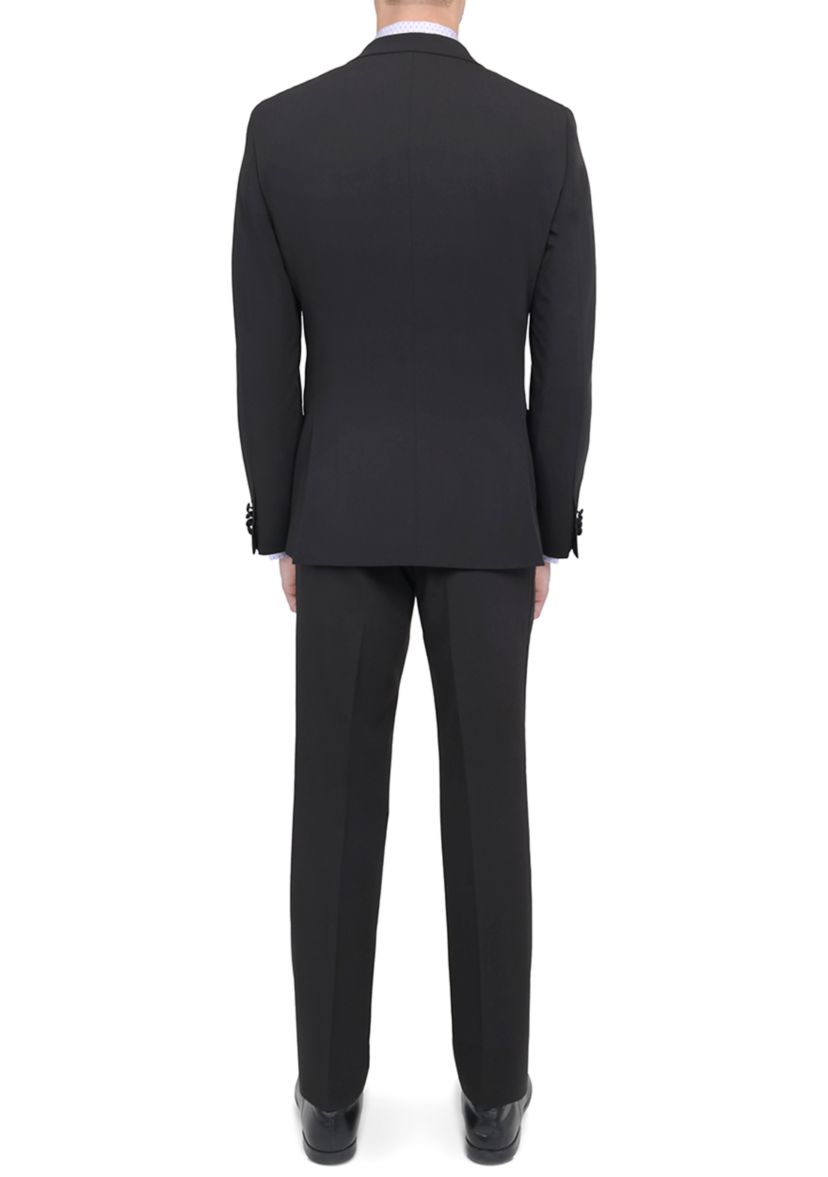 Mens Slim Fit Black Peak Lapel Tuxedo Jacket