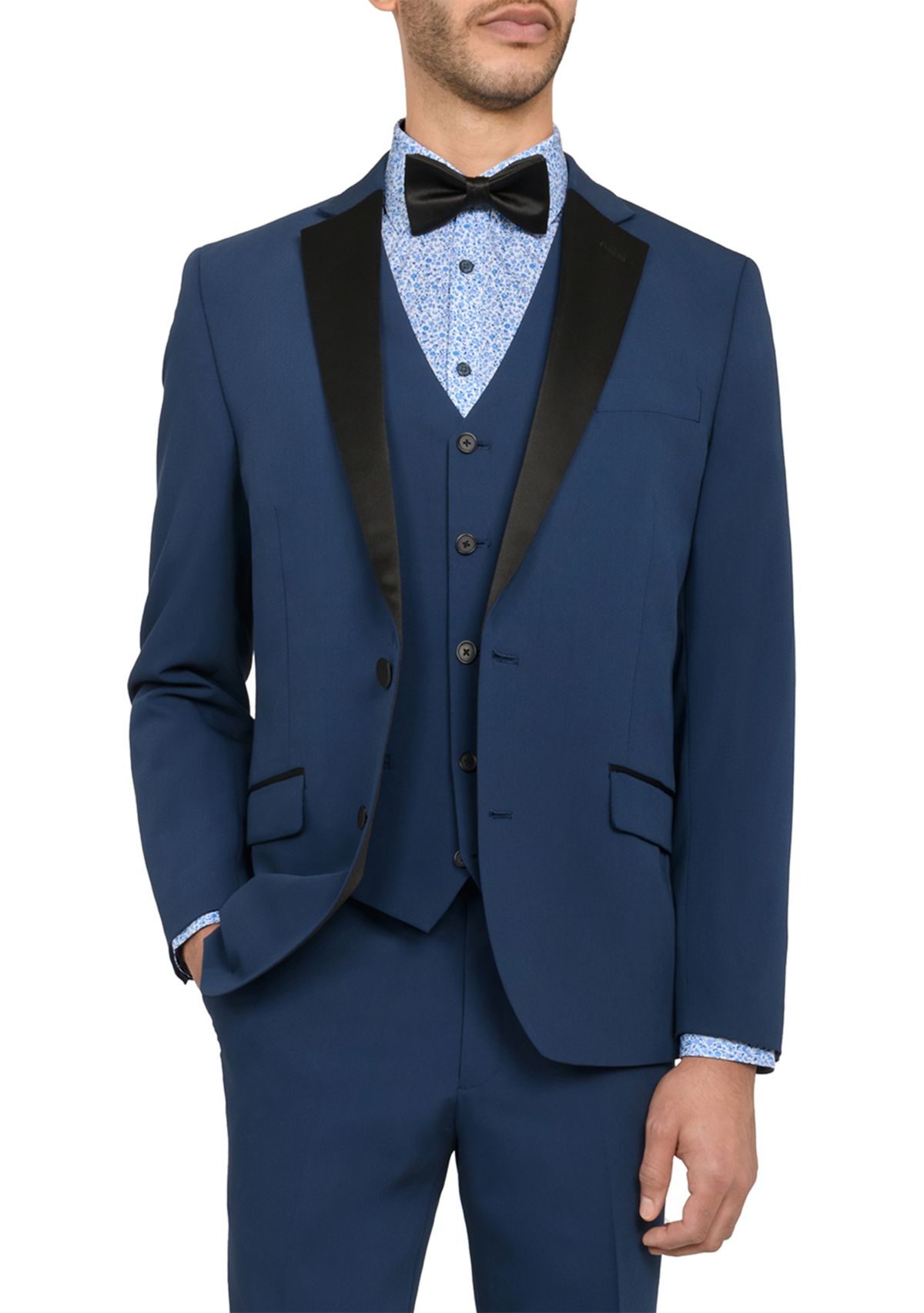 Mens Slim Fit Blue Tuxedo Jacket