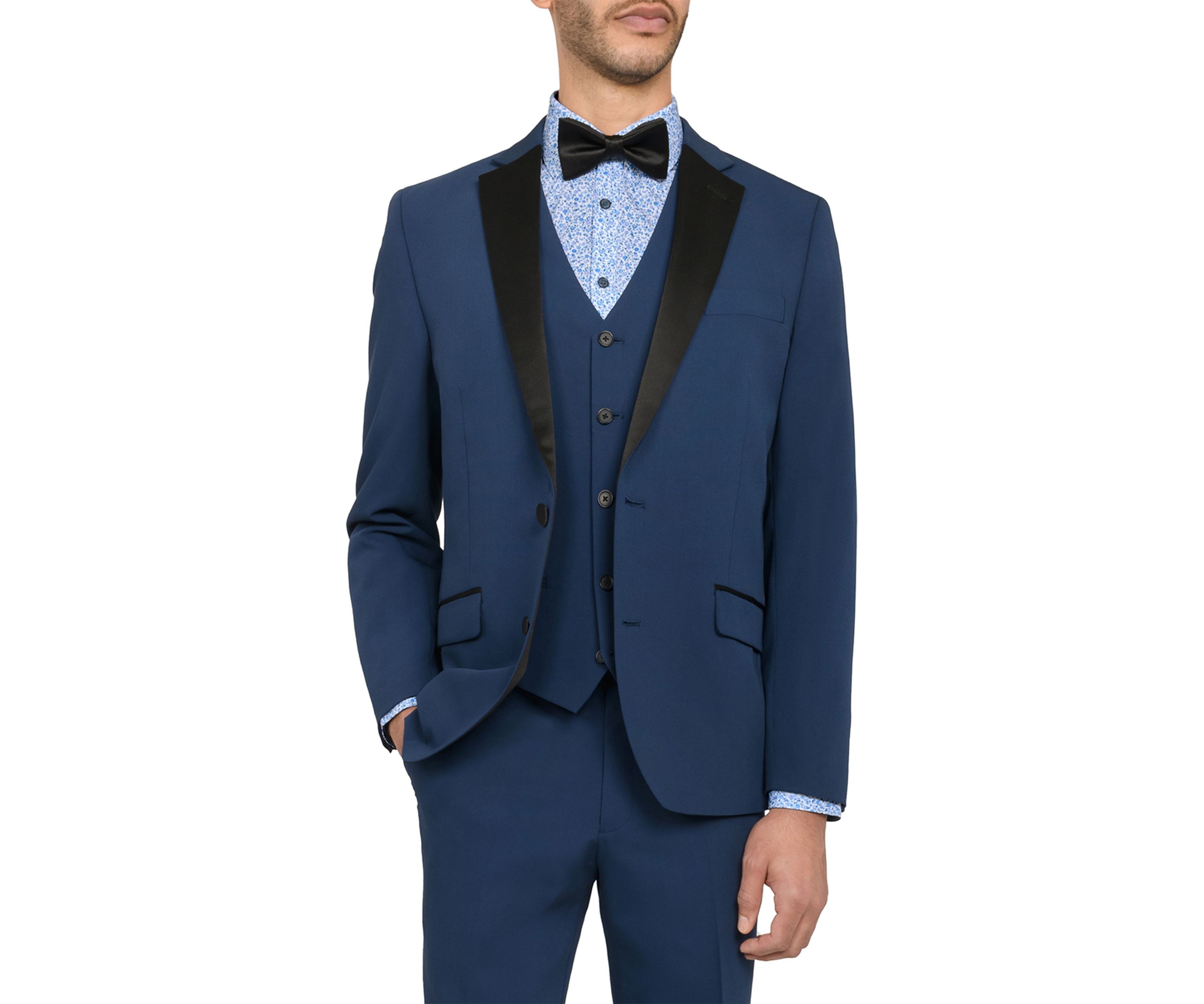 Mens Slim Fit Blue Tuxedo Jacket