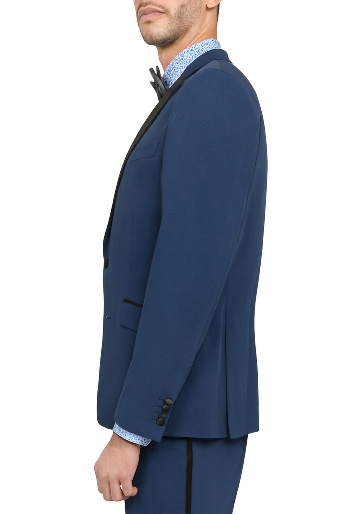Mens Slim Fit Blue Tuxedo Jacket