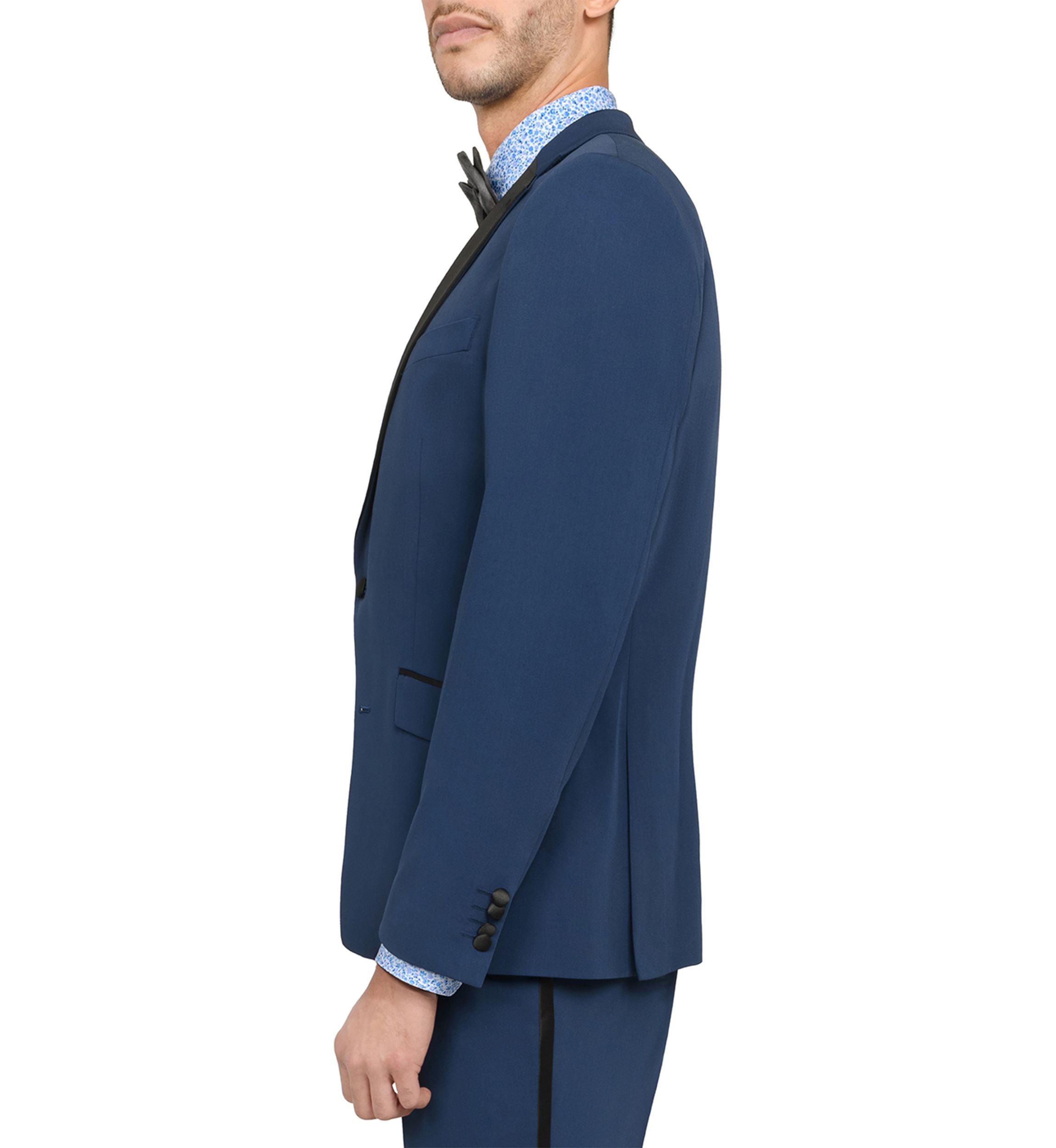 Mens Slim Fit Blue Tuxedo Jacket