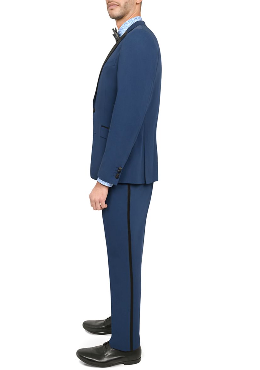 Mens Slim Fit Blue Tuxedo Jacket
