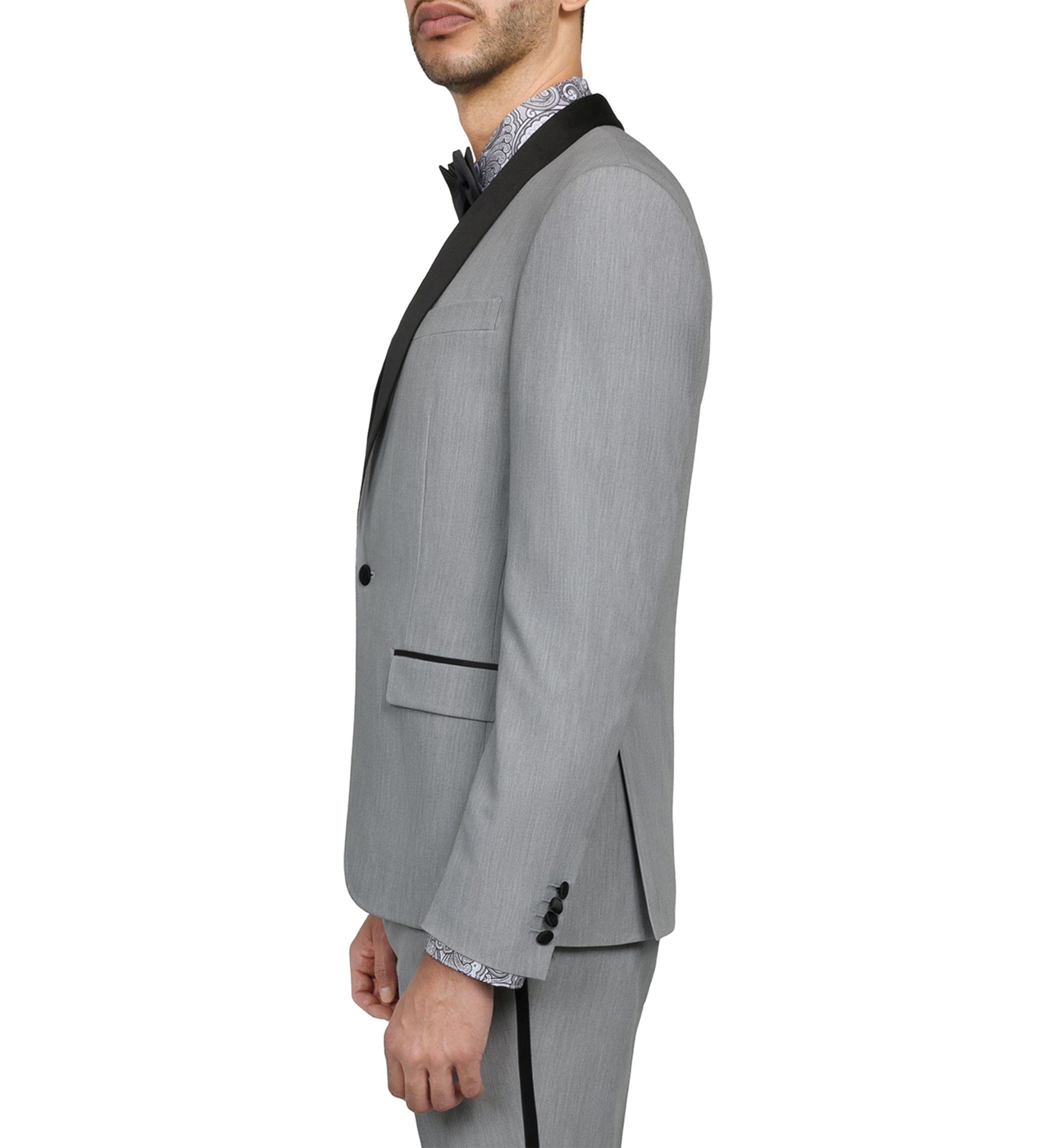 Mens Slim Fit Gray Tuxedo Jacket