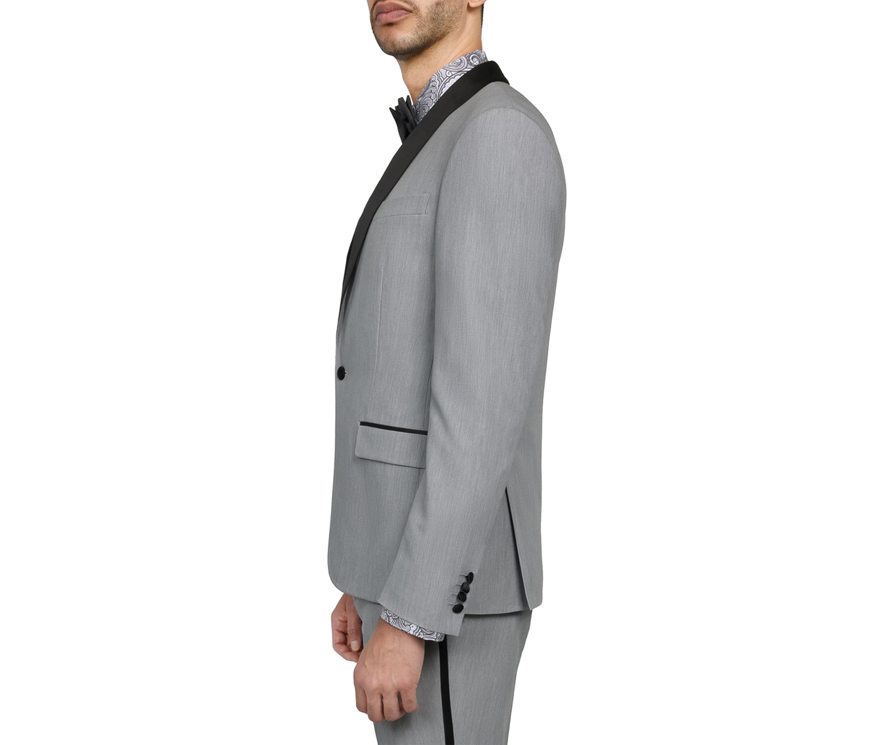 Mens Slim Fit Gray Tuxedo Jacket