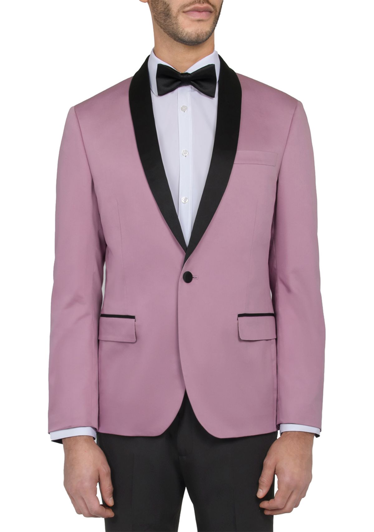 Mens Slim Fit Mauve Pink Occasion Tuxedo Jacket
