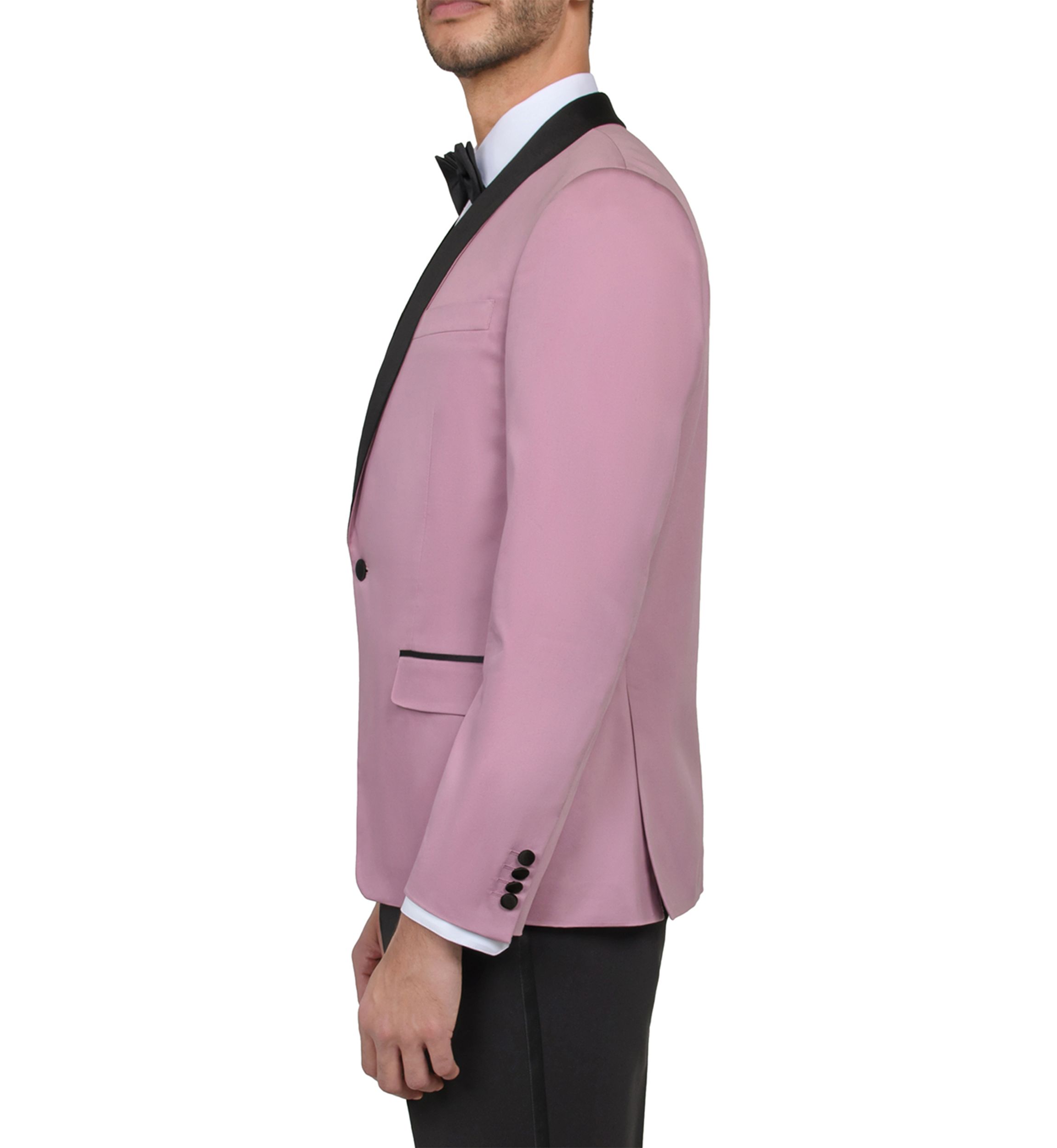Mens Slim Fit Mauve Pink Occasion Tuxedo Jacket