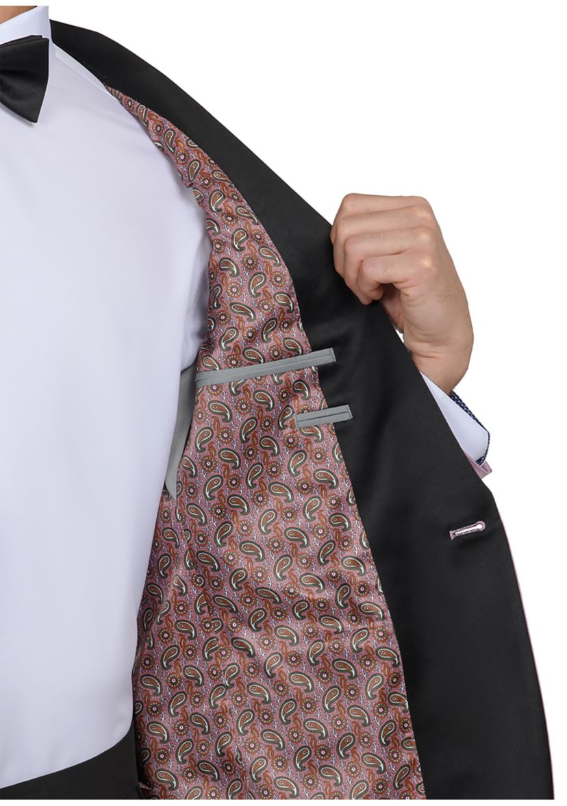 Mens Slim Fit Mauve Pink Occasion Tuxedo Jacket