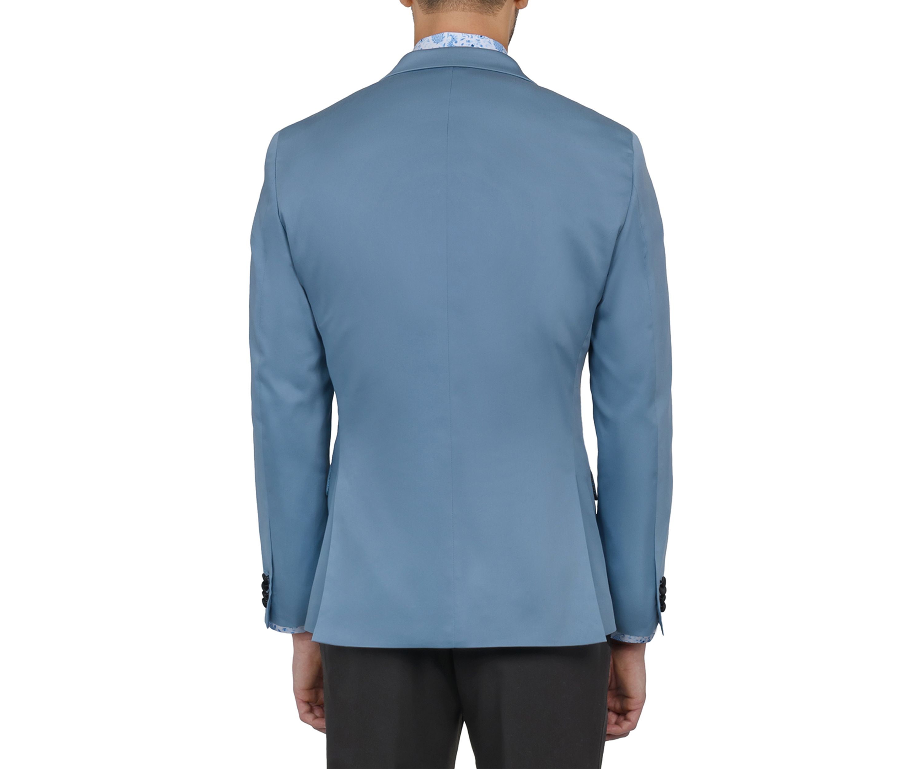 Mens Slim Fit Light Blue Occasion Tuxedo Jacket