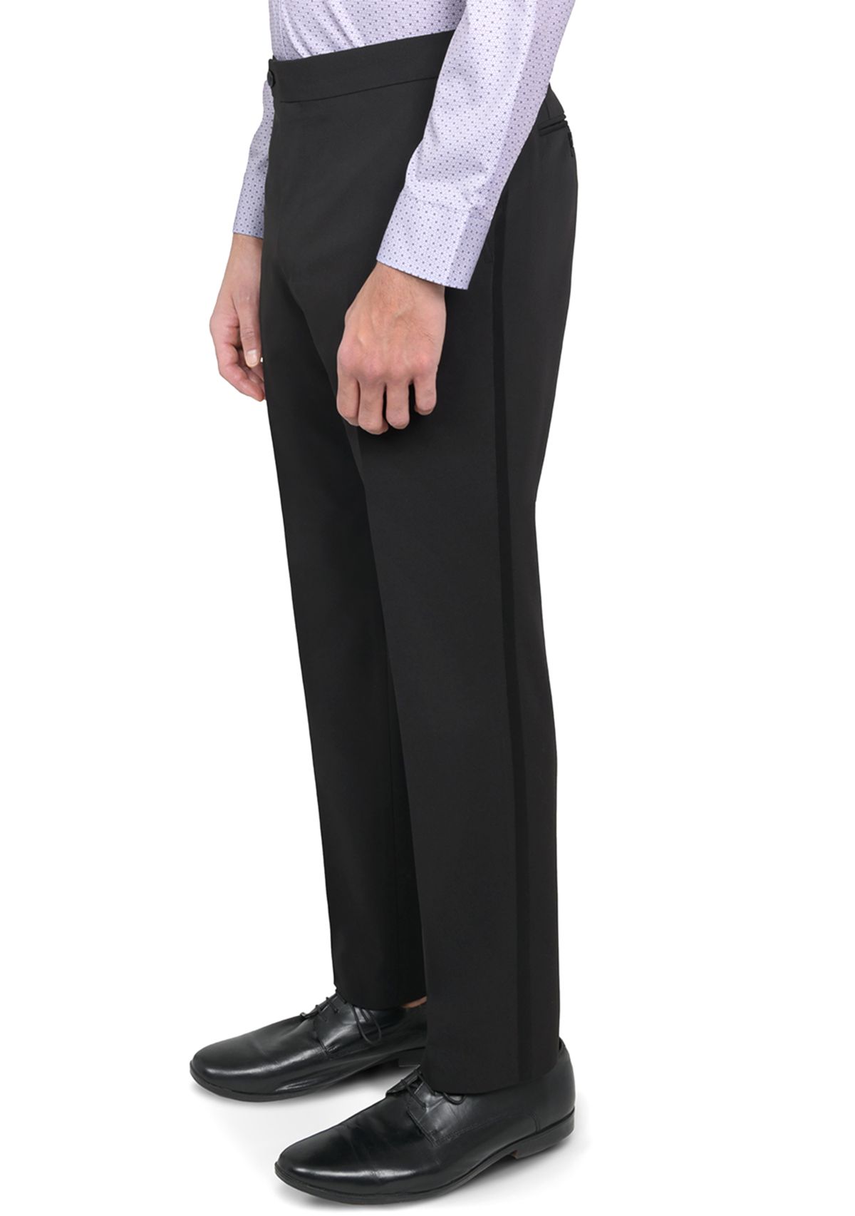 Mens Slim Fit Black Tuxedo Pants