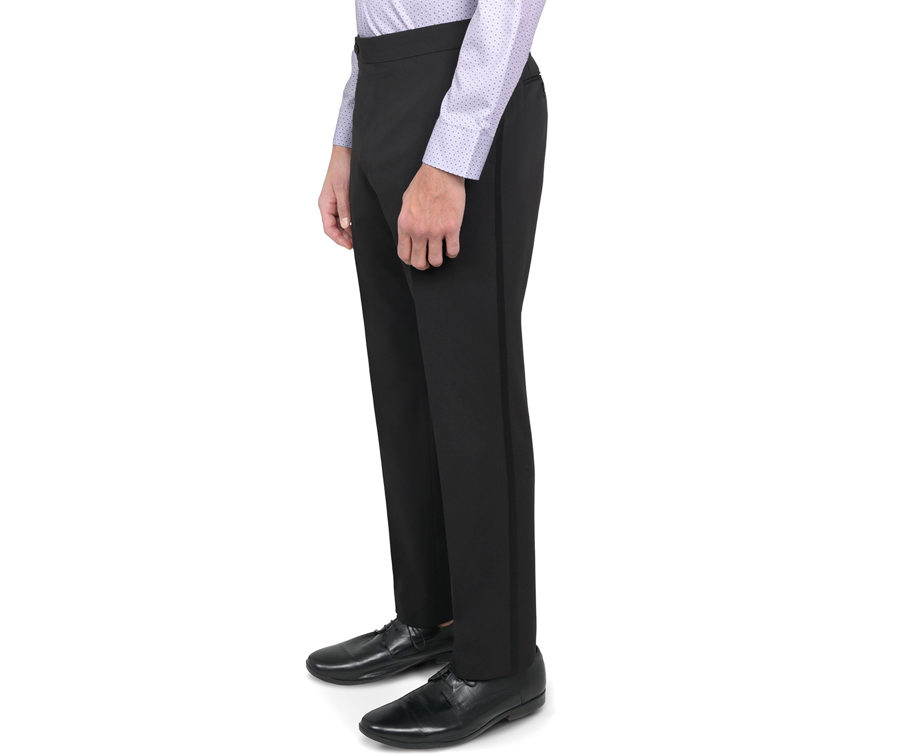Mens Slim Fit Black Tuxedo Pants