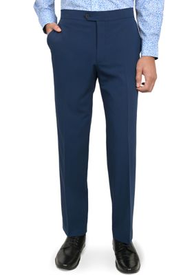 SOCIETY OF THREADS Men's Slim Fit Blue Tuxedo Pants | belk