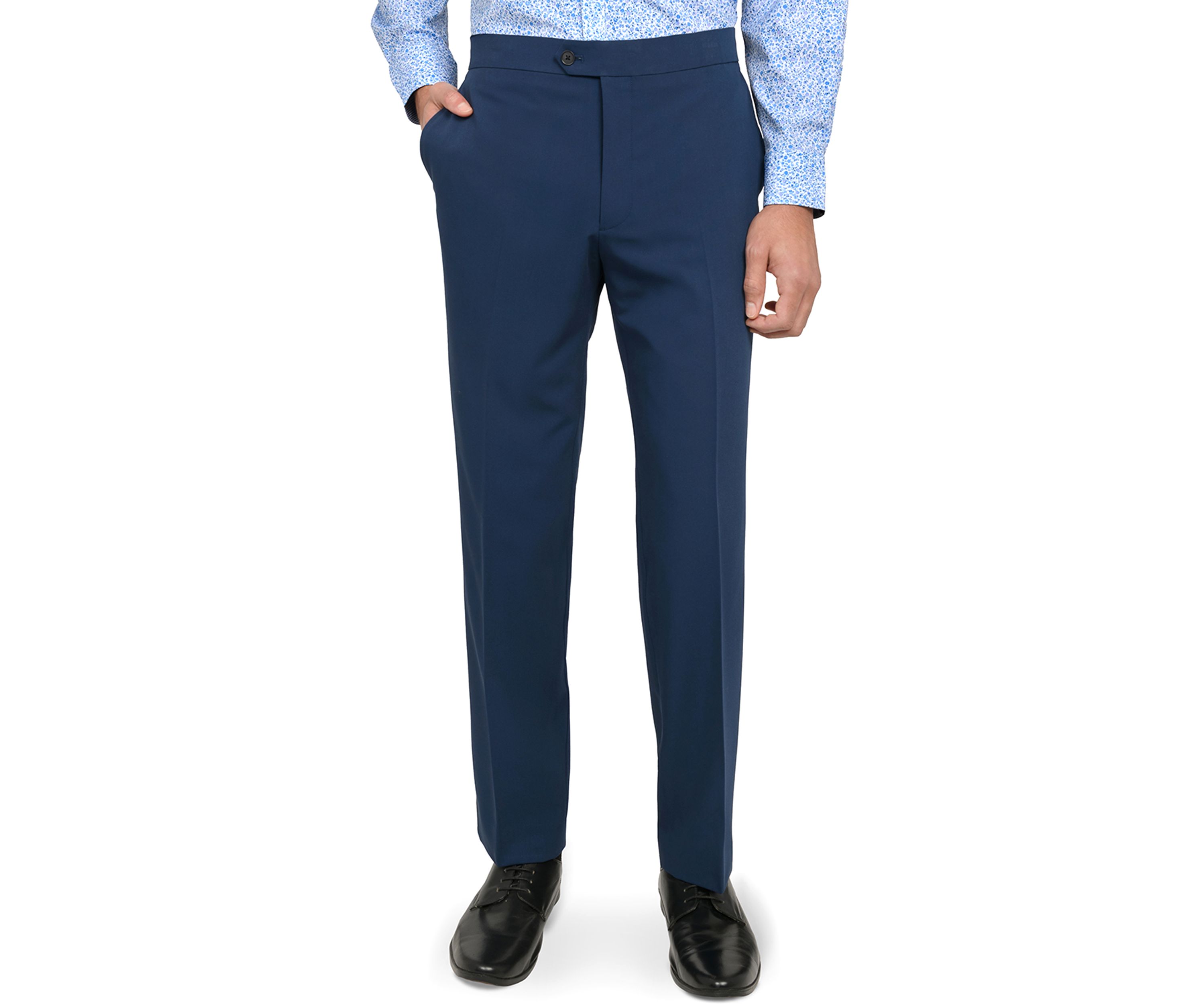 Mens Slim Fit Blue Tuxedo Pants