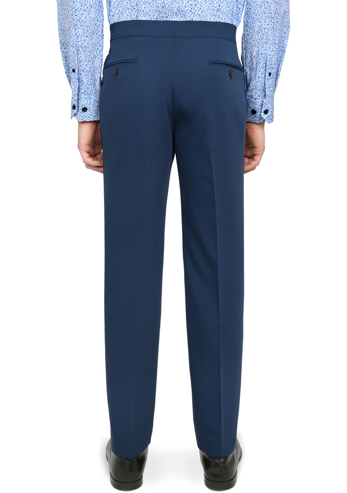 Mens Slim Fit Blue Tuxedo Pants