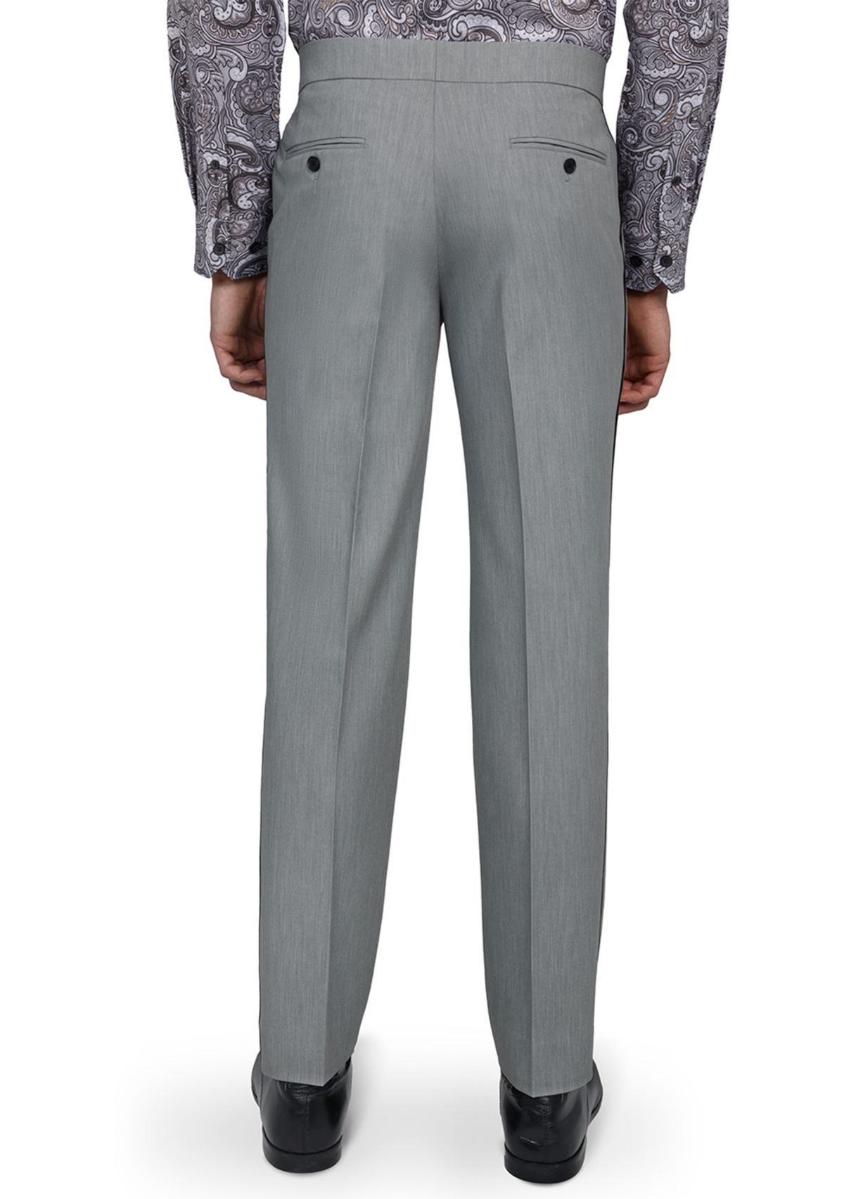 Mens Slim Fit Gray Tuxedo Pants
