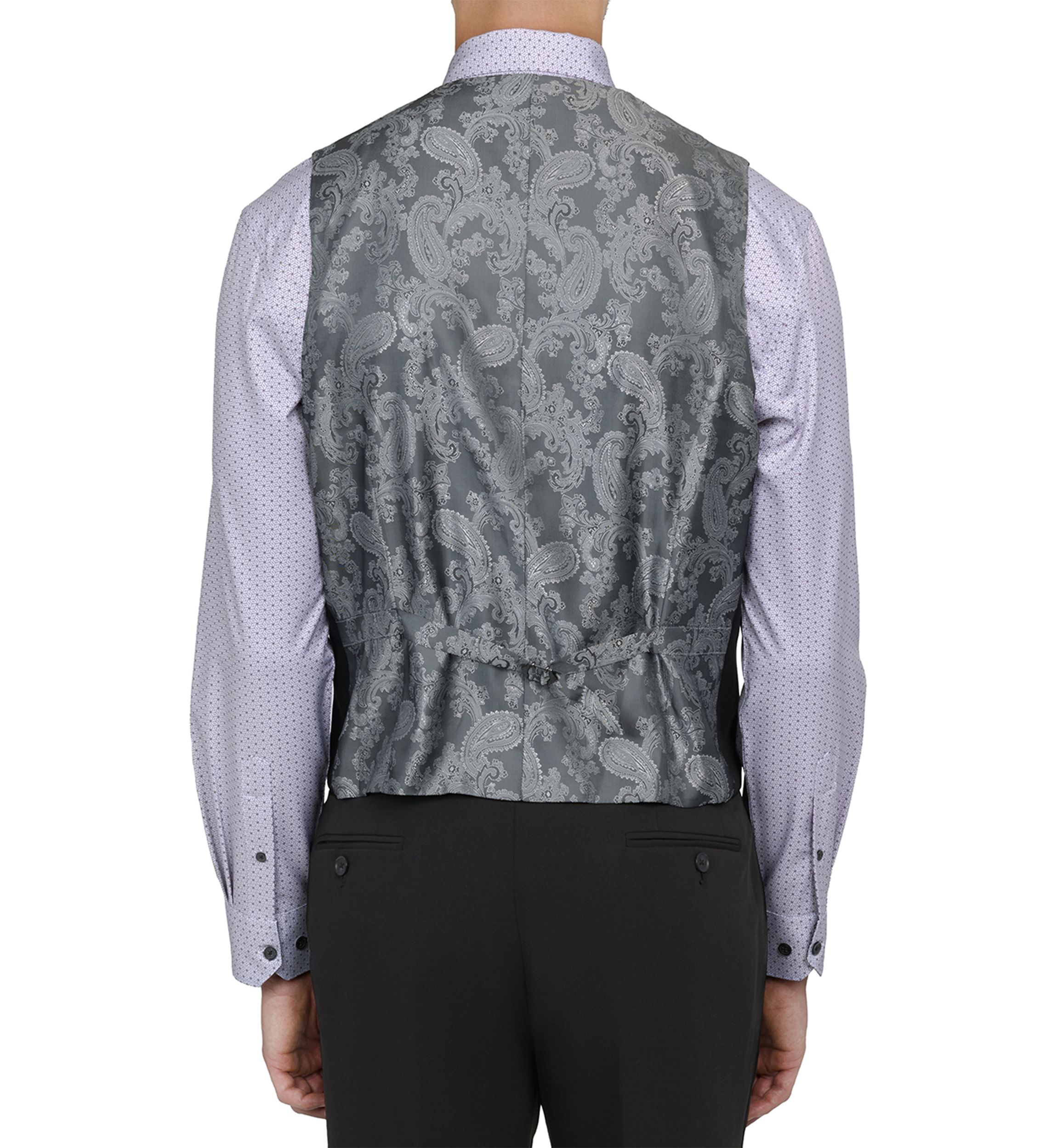 Mens Slim Fit Black Vest