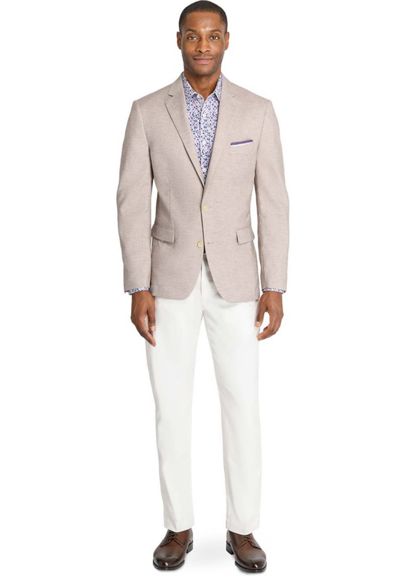 Mens Lino Solid Stretch Blazer