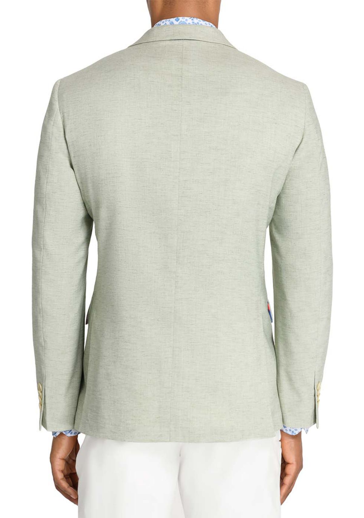 Mens Lino Solid Stretch Blazer