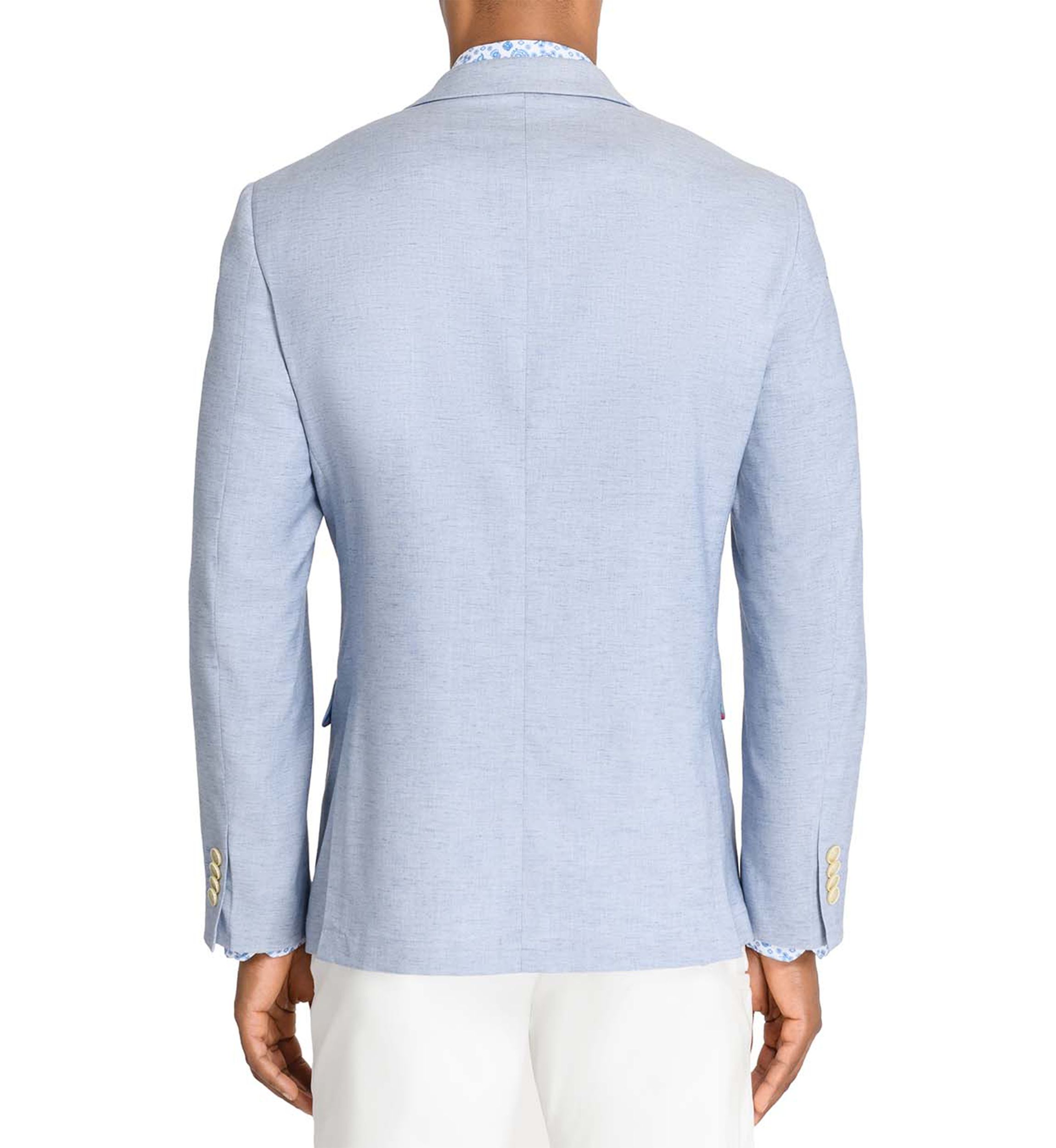 Mens Lino Solid Stretch Blazer