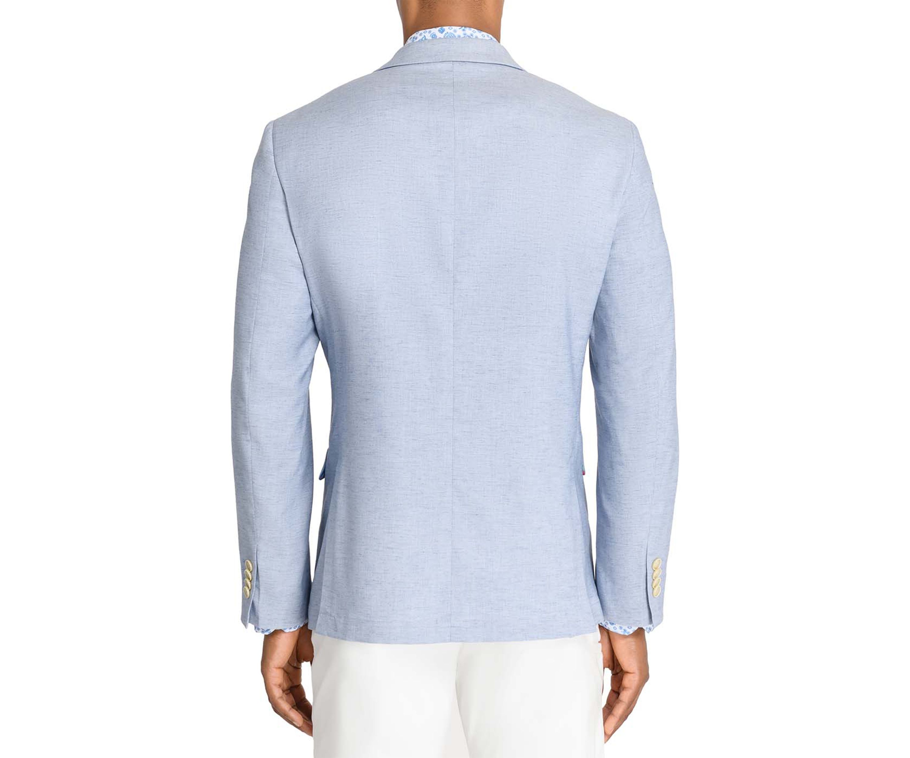 Mens Lino Solid Stretch Blazer