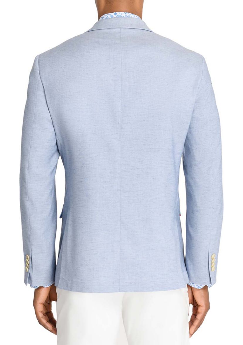 Mens Lino Solid Stretch Blazer