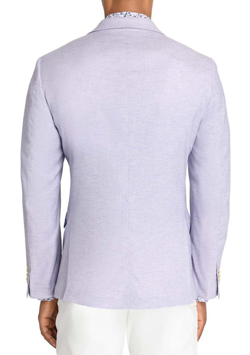 Mens Lino Solid Stretch Blazer