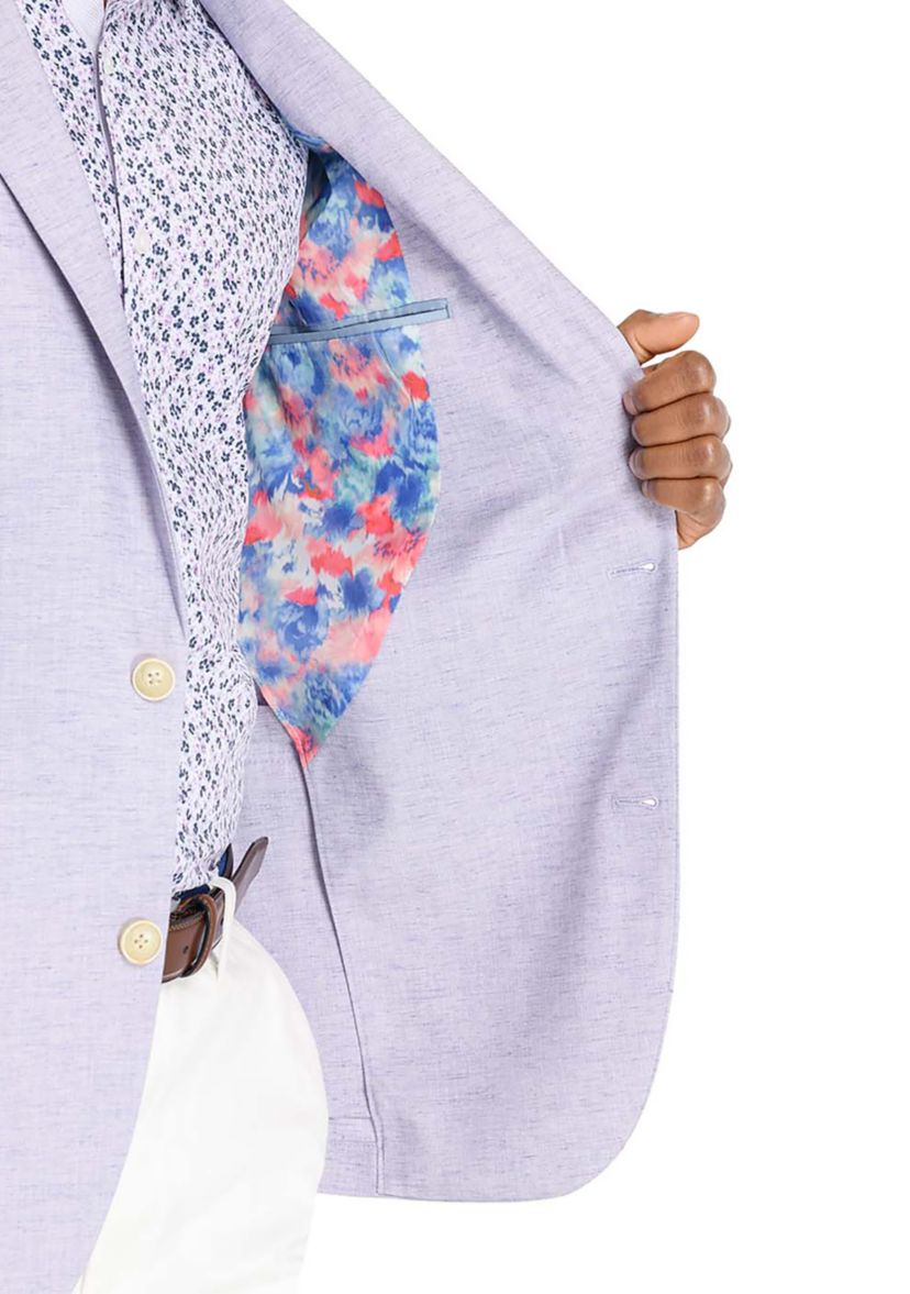 Mens Lino Solid Stretch Blazer