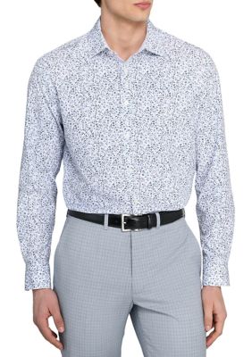 SOCIETY OF THREADS Men's Floral Print Long Sleeve Shirt