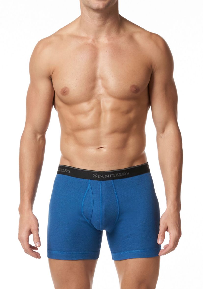 Premium 100% Cotton Low Rise Boxer Brief Underwear-2 Pack