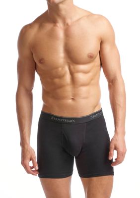Stanfield's Men's Supreme Cotton Blend Boxer Brief Underwear-2 Pack