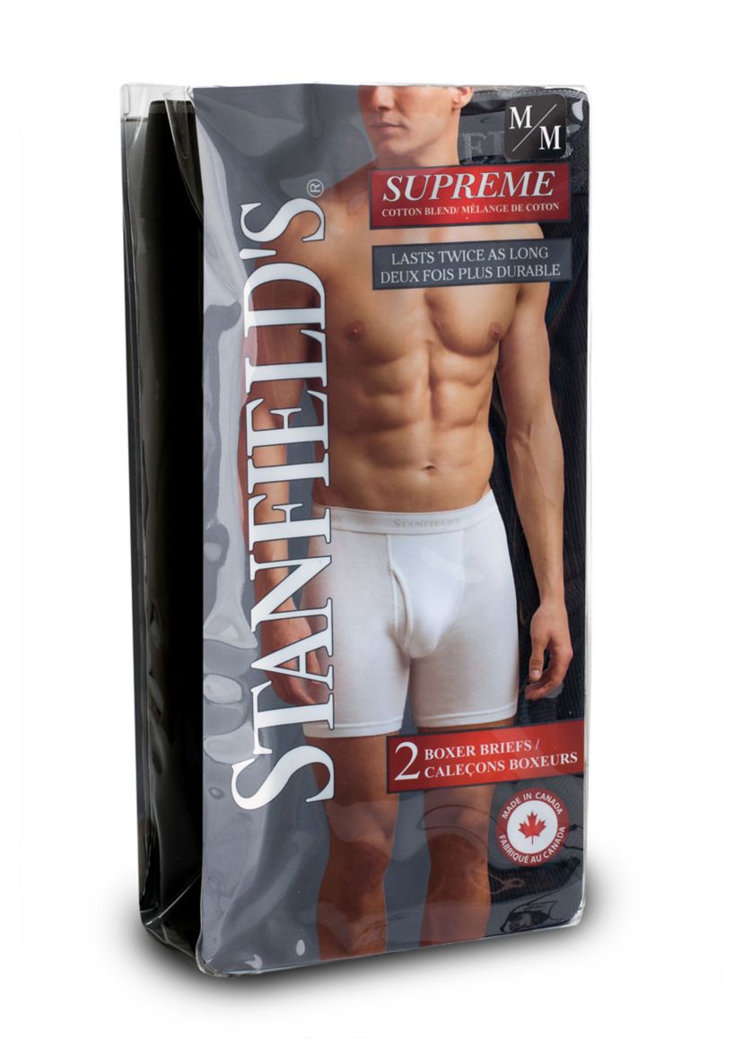 Supreme Cotton Blend Boxer Brief Underwear-2 Pack