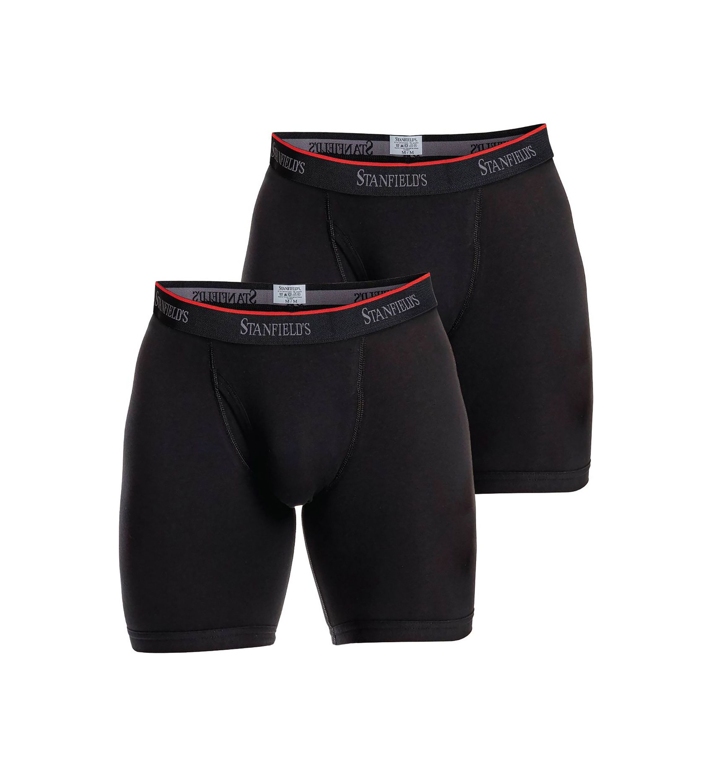 Cotton Stretch Long Boxer Brief Underwear-2 Pack