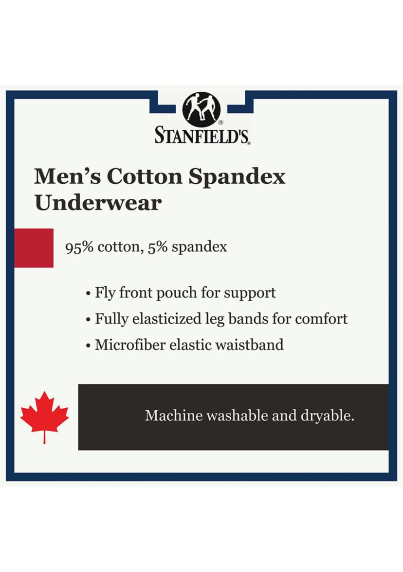 Cotton Stretch Long Boxer Brief Underwear-2 Pack
