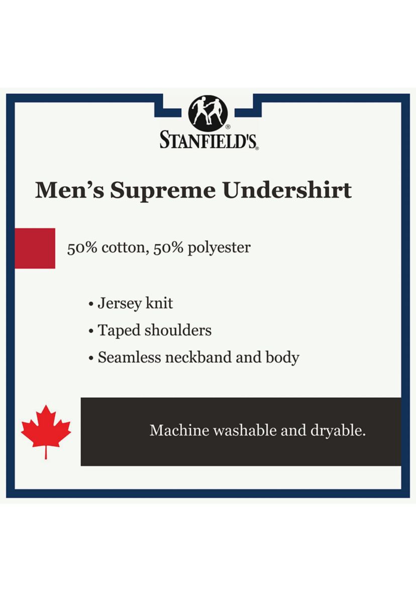Supreme Cotton Blend Crew Neck Undershirt-2 Pack