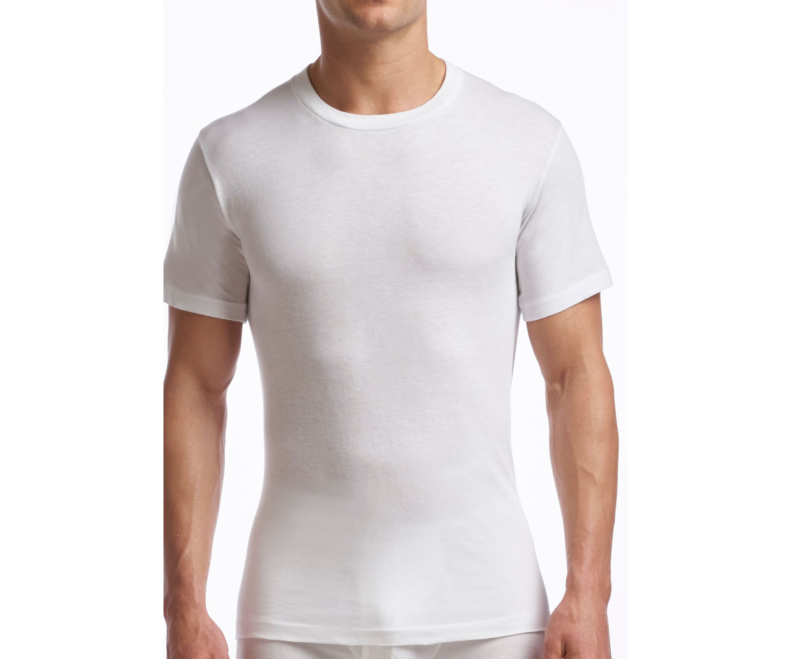 Supreme Cotton Blend Tall Crew Neck Undershirt-2 Pack
