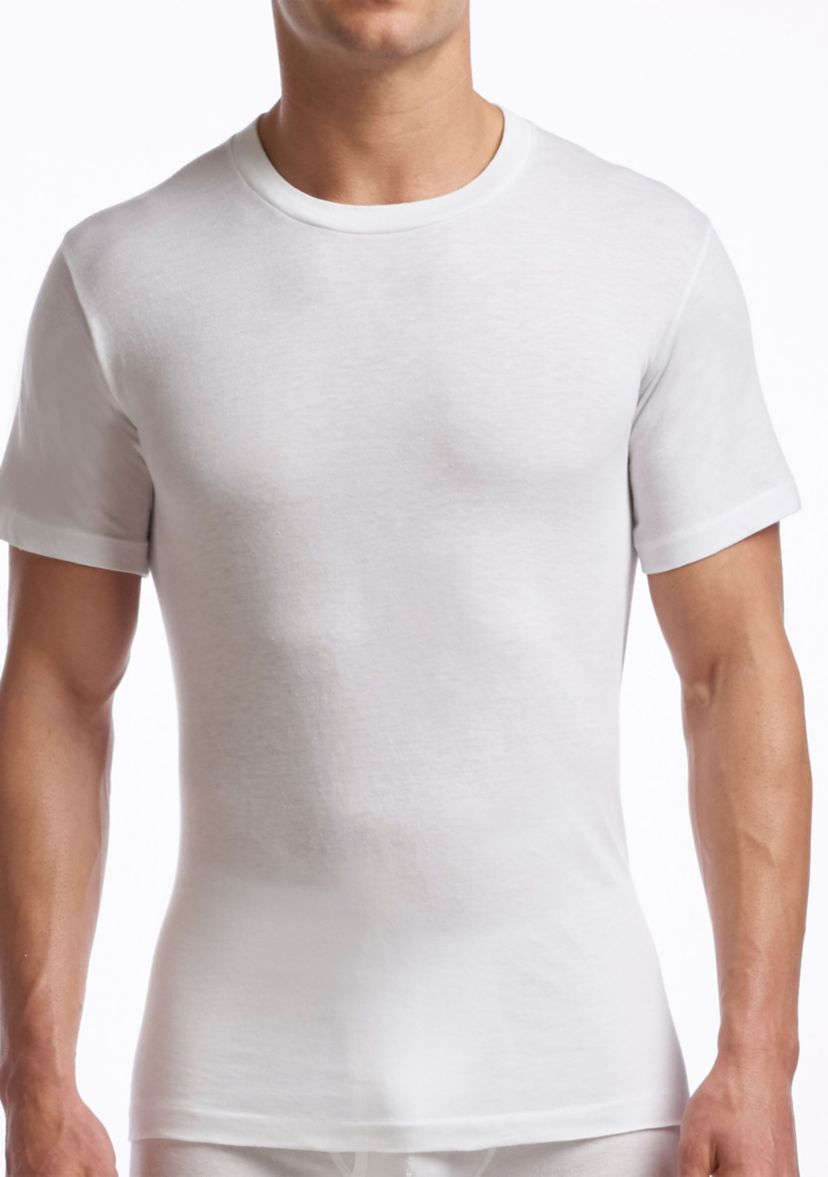 Supreme Cotton Blend Tall Crew Neck Undershirt-2 Pack