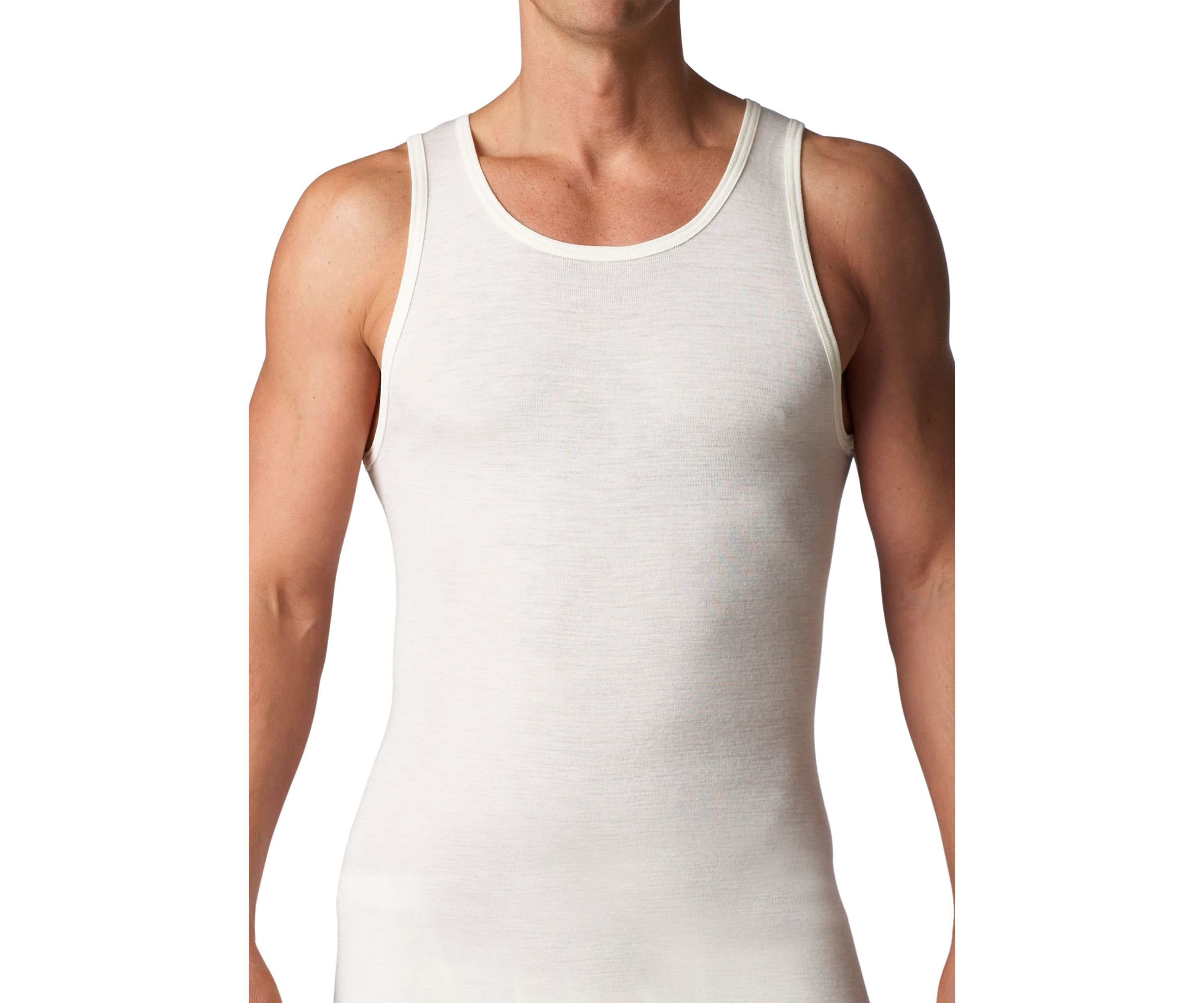 Superwash Wool Thermal Athletic Tank Undershirt
