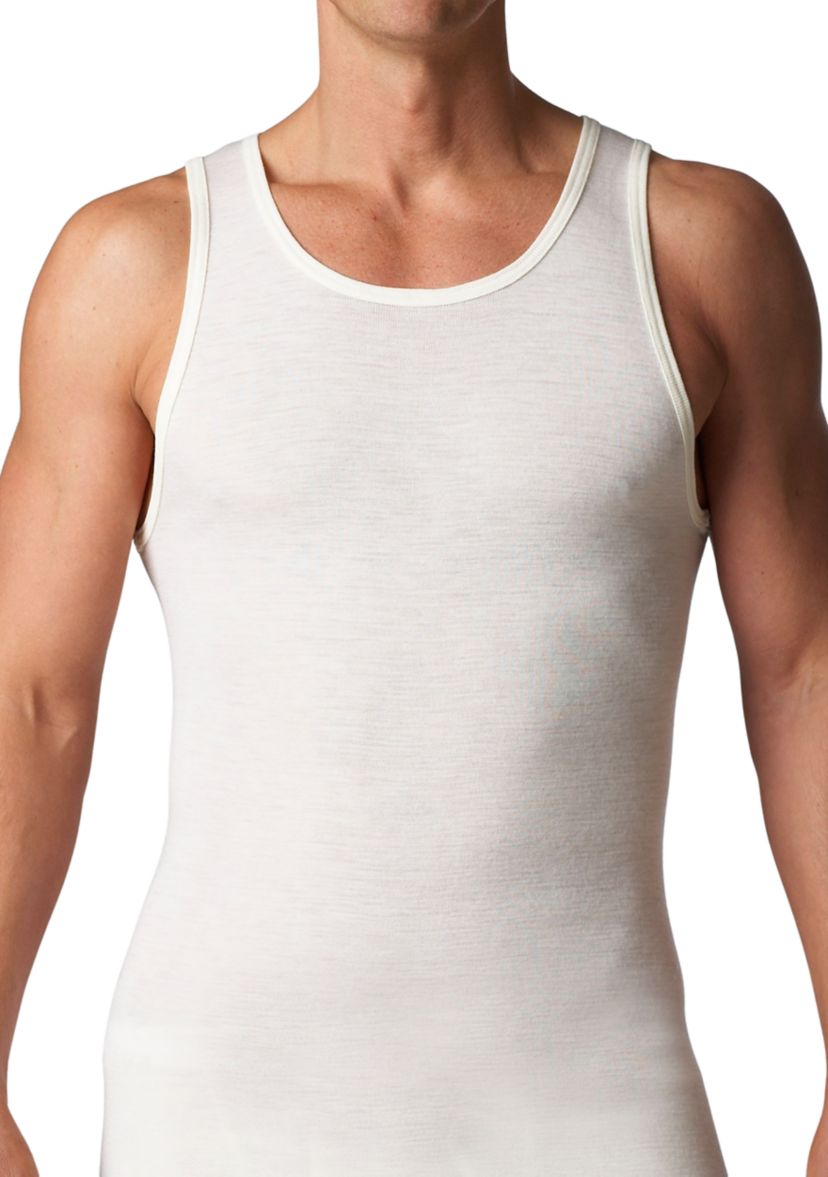 Superwash Wool Thermal Athletic Tank Undershirt