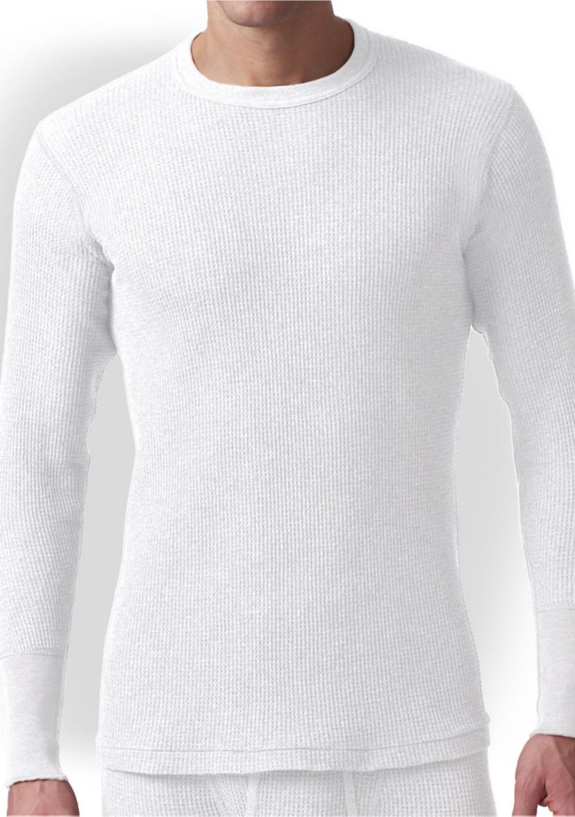 Essentials Waffle Knit Thermal Long Sleeve Undershirt