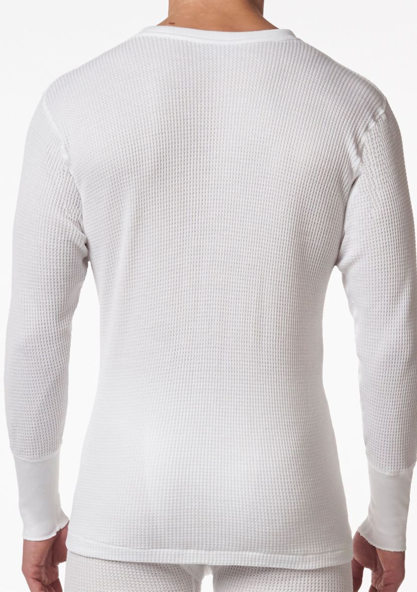 Essentials Waffle Knit Thermal Long Sleeve Undershirt