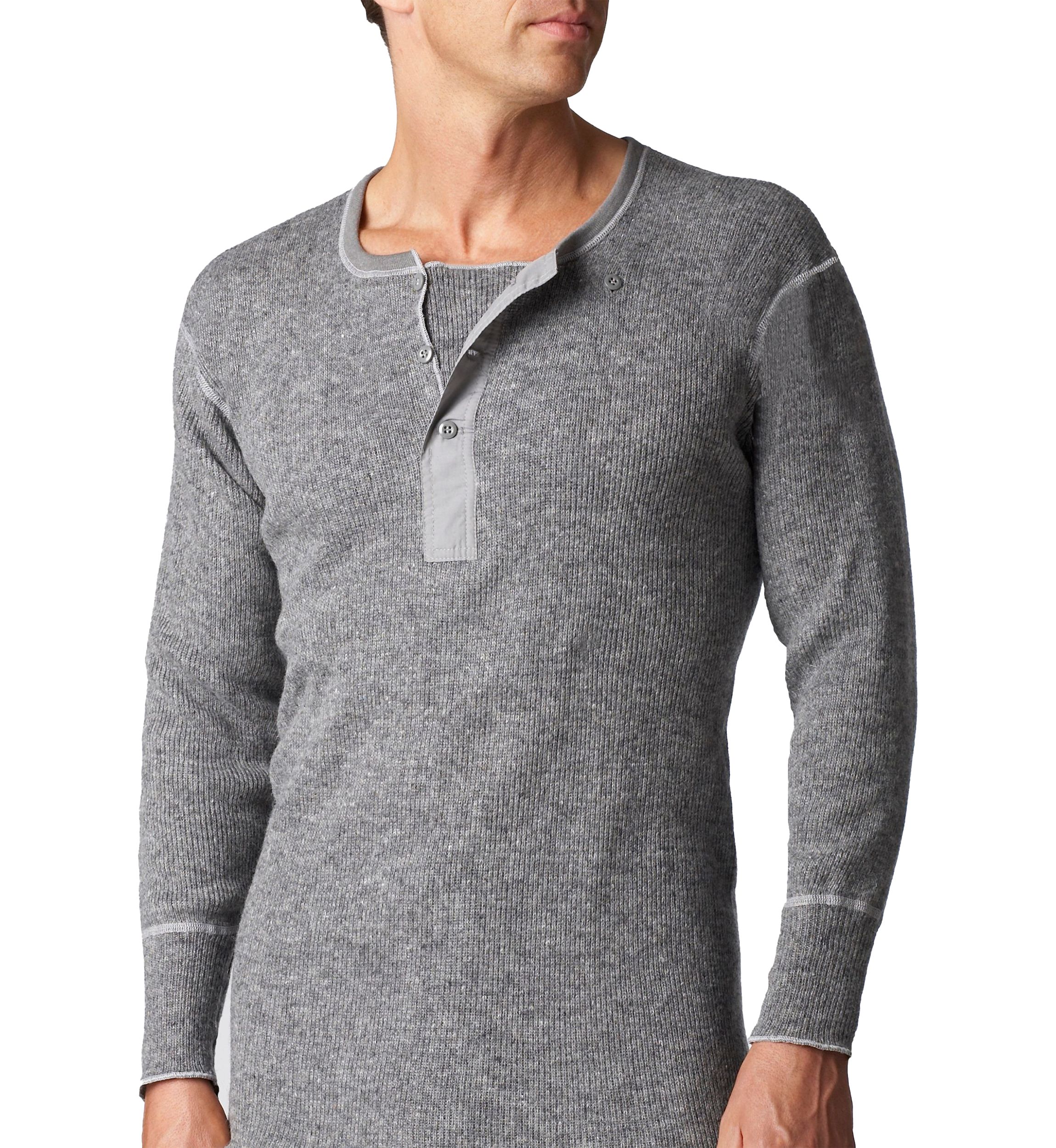 Heavy Weight Wool Thermal Henley