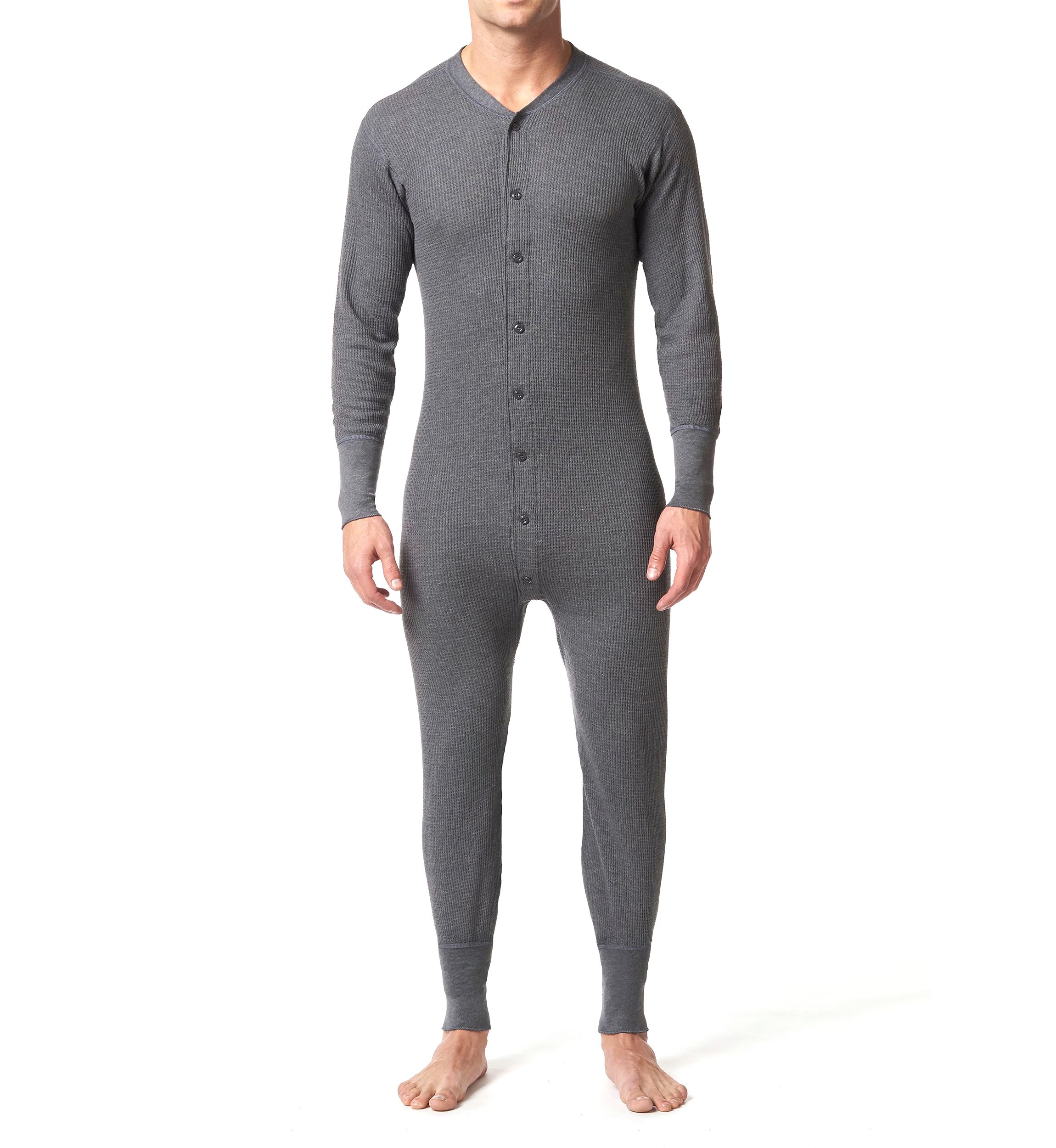Waffle Knit Thermal Onesie